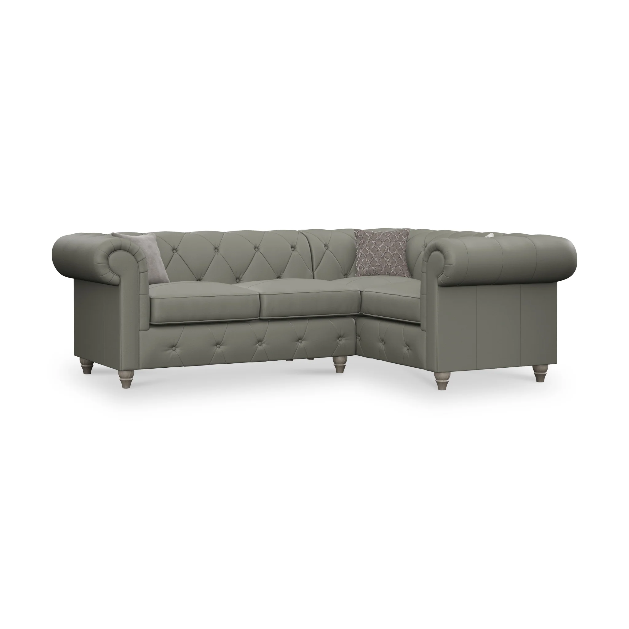 Everett Leather Corner Sofa - Image 24