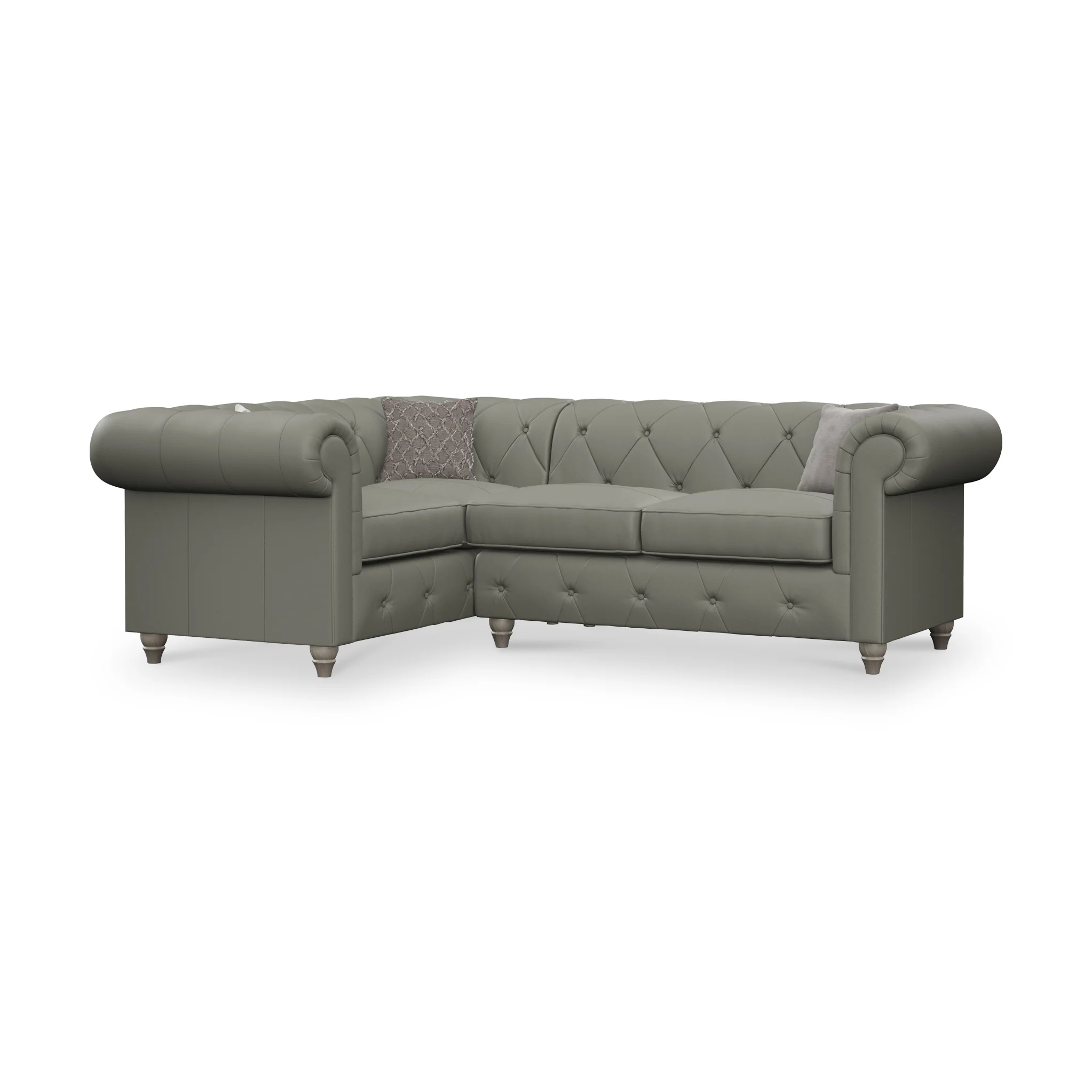 Everett Leather Corner Sofa - Image 32