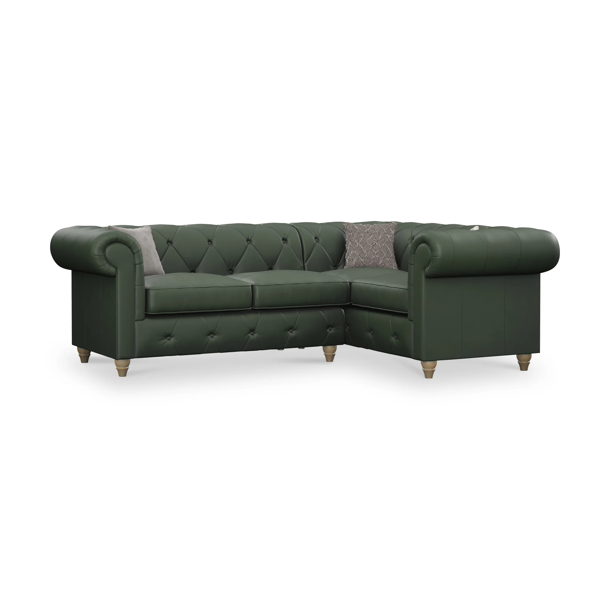 Everett Leather Corner Sofa - Image 39