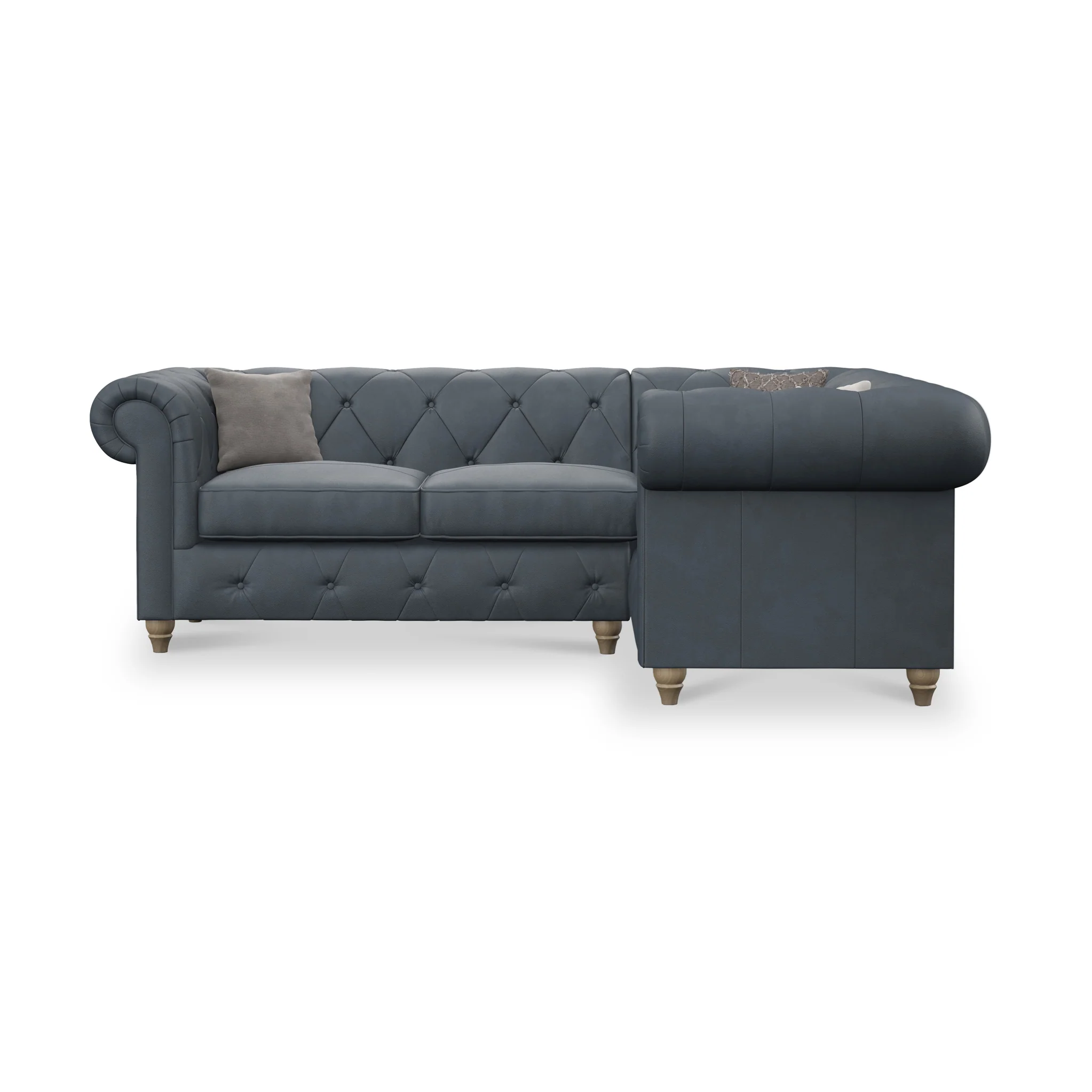 Everett Leather Corner Sofa - Image 4