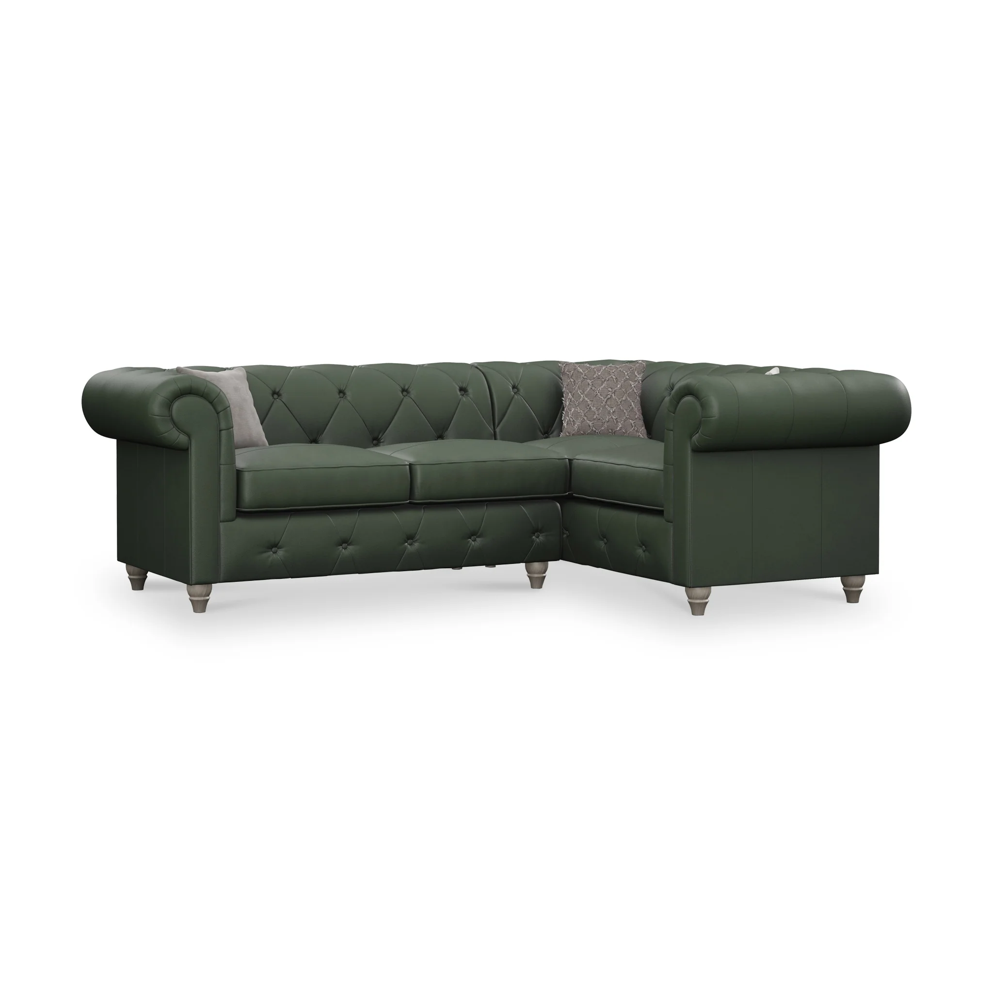 Everett Leather Corner Sofa - Image 43