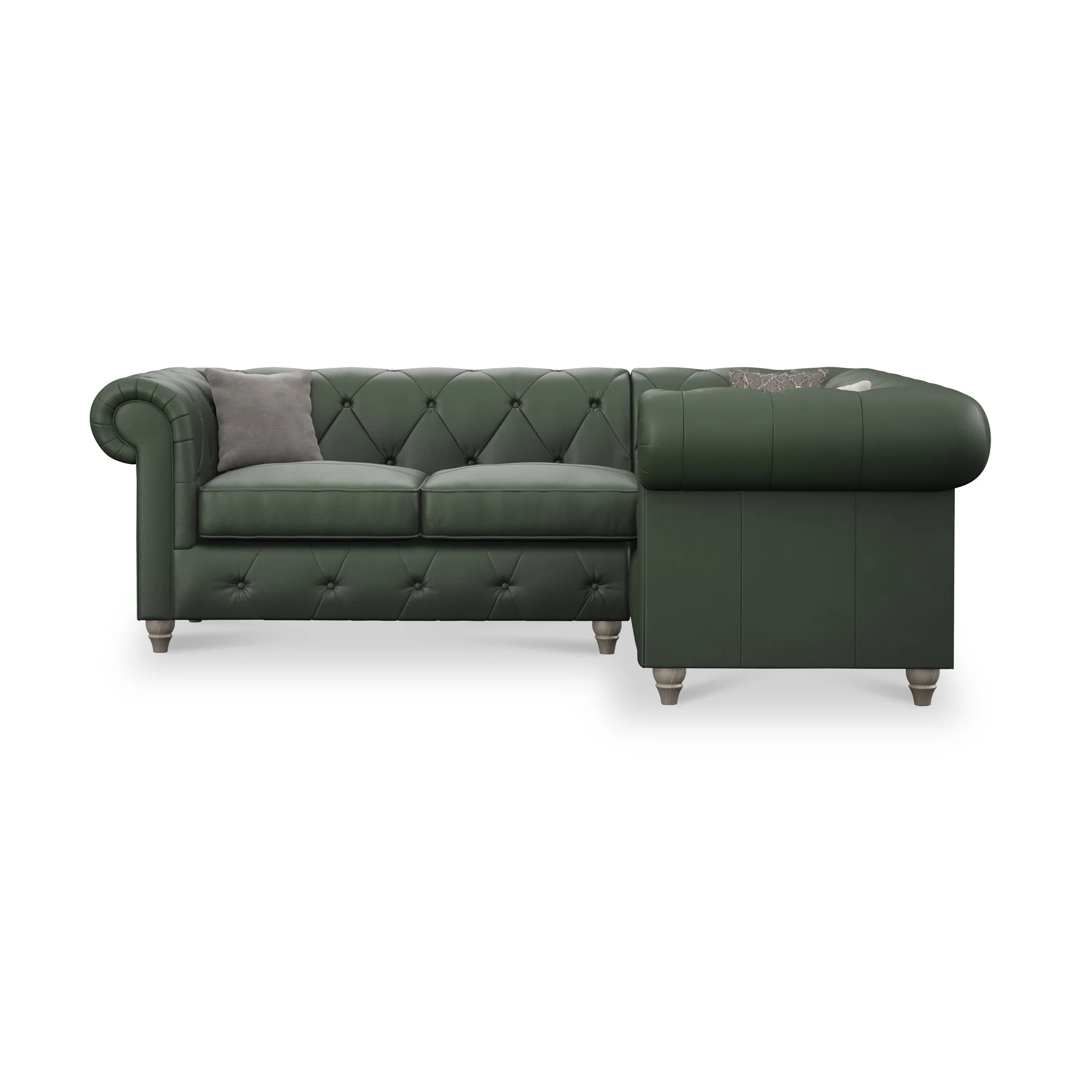 Everett Leather Corner Sofa - Image 46