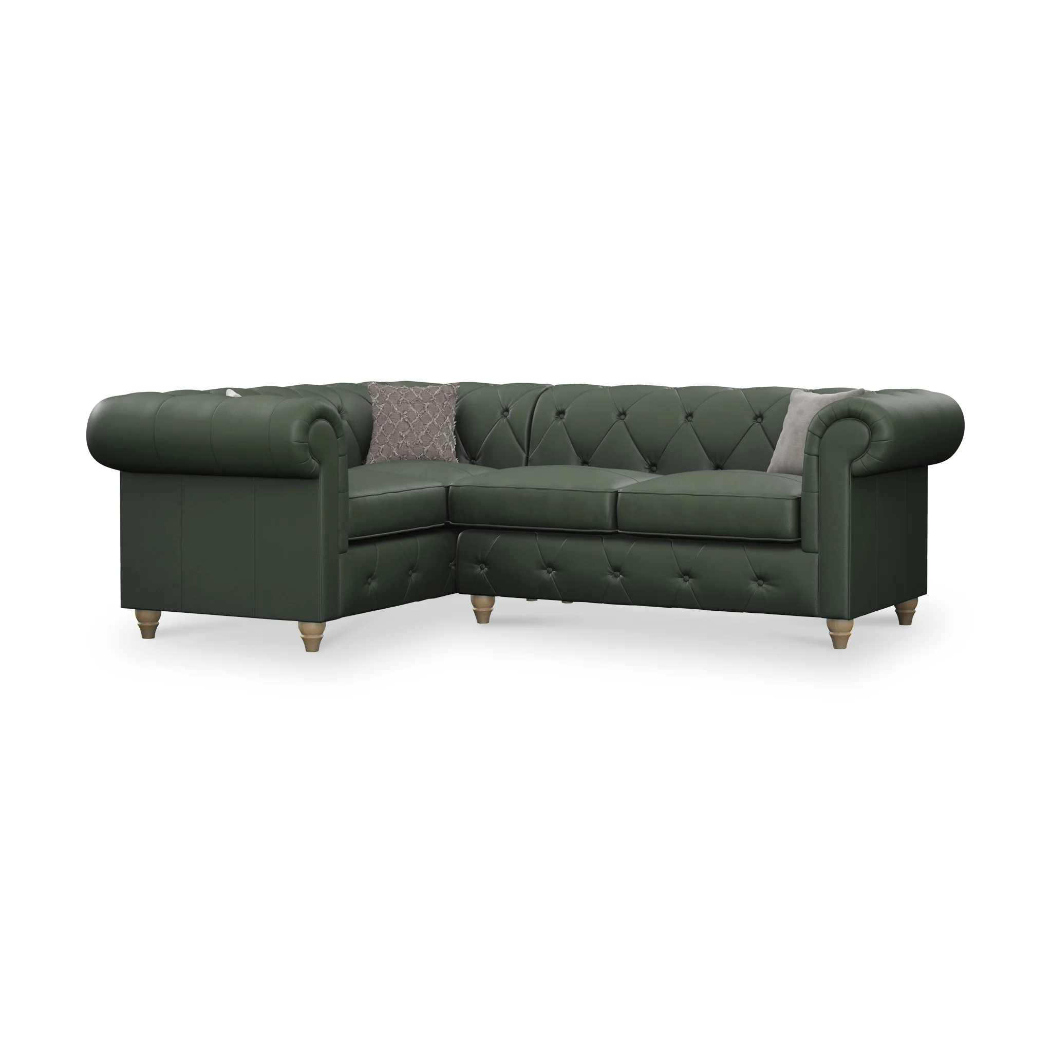 Everett Leather Corner Sofa - Image 47