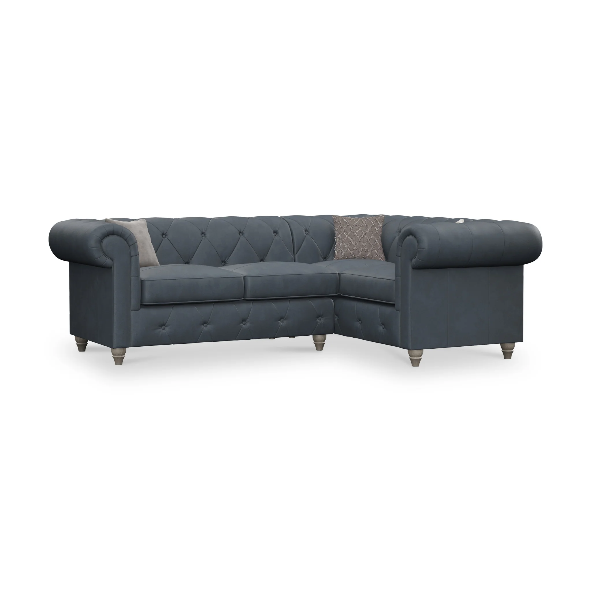 Everett Leather Corner Sofa - Image 5