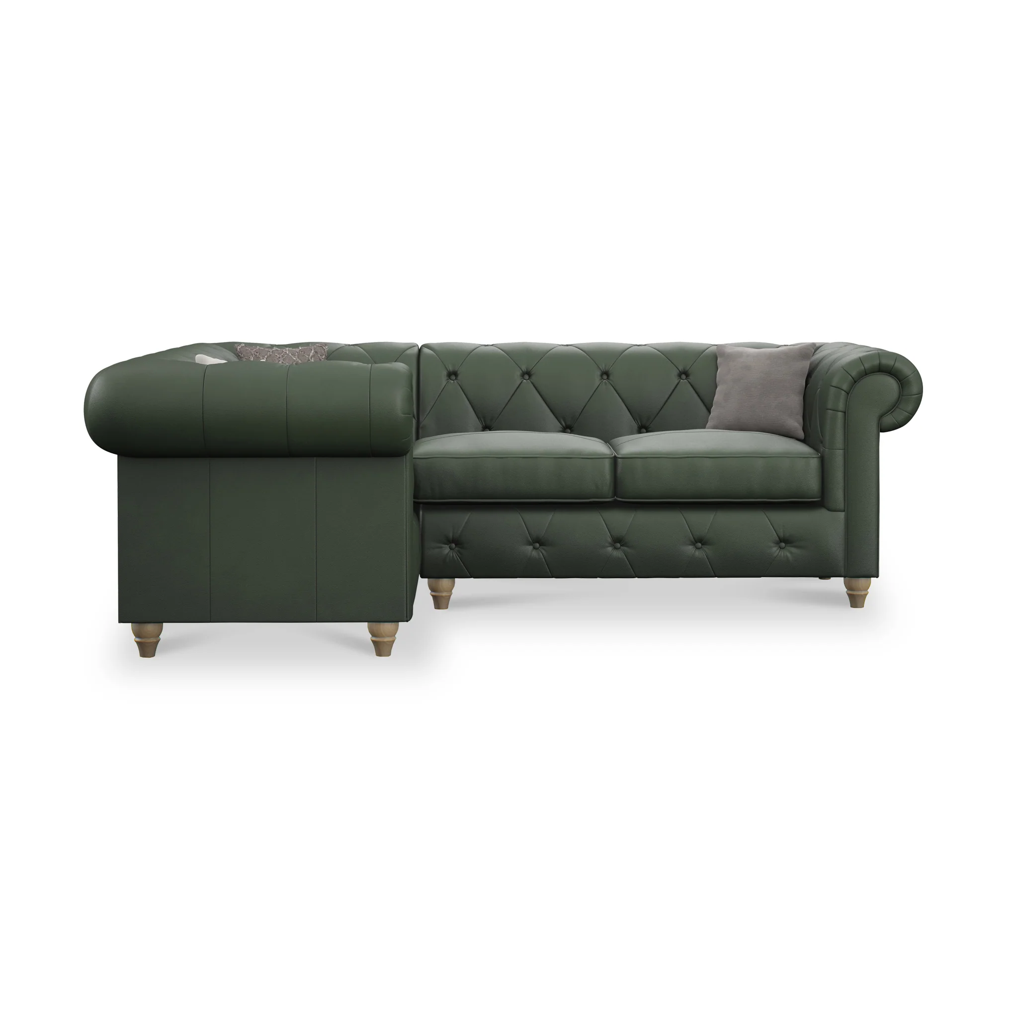 Everett Leather Corner Sofa - Image 50