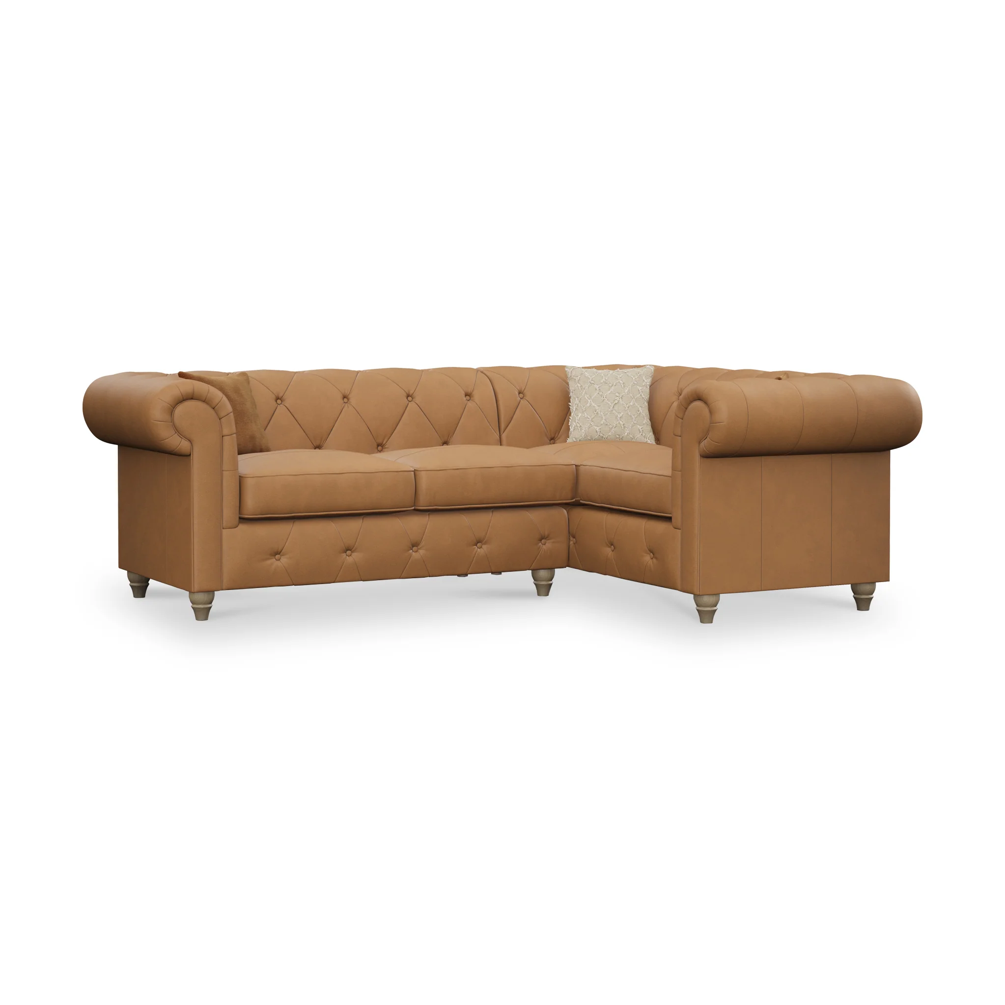 Everett Leather Corner Sofa - Image 77