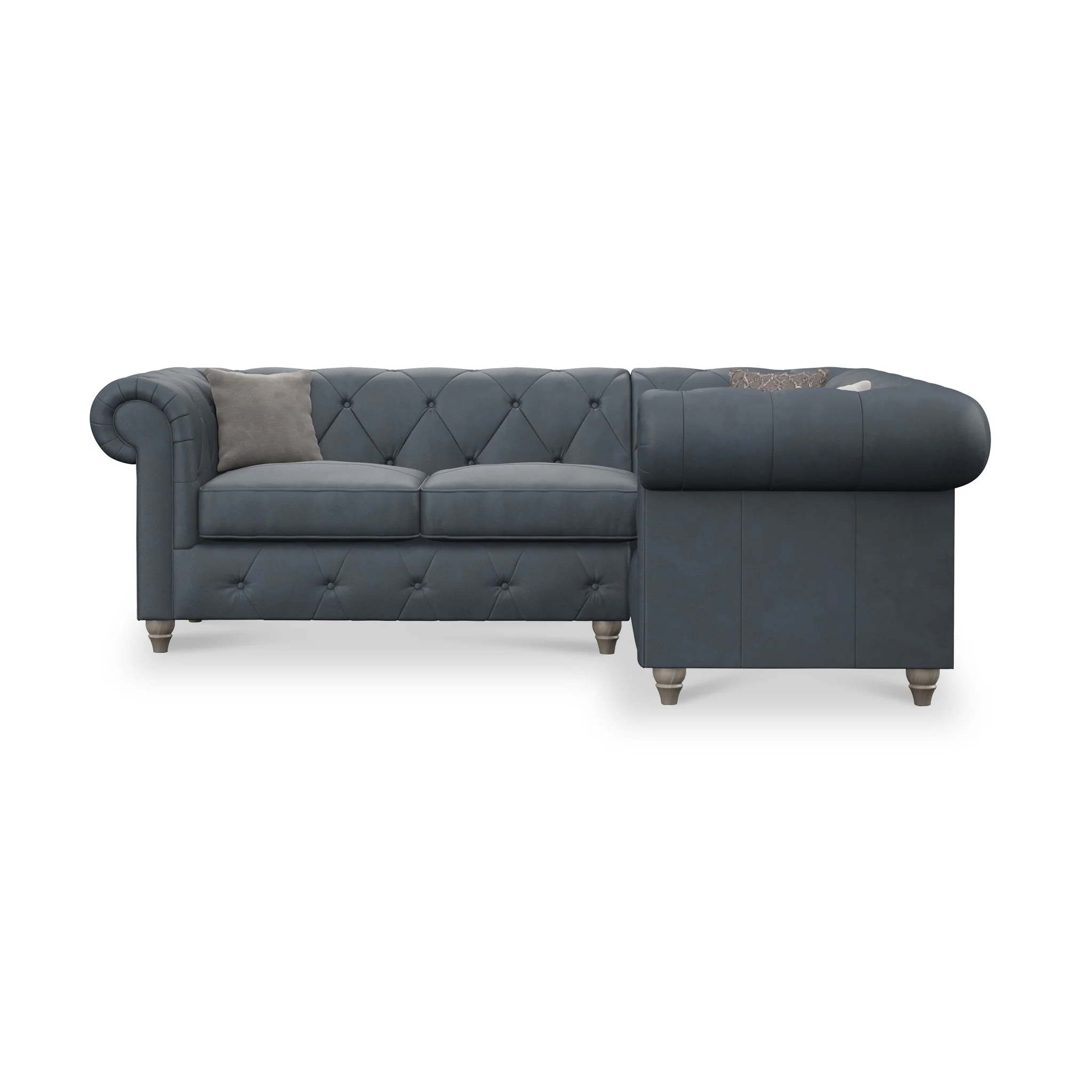 Everett Leather Corner Sofa - Image 8