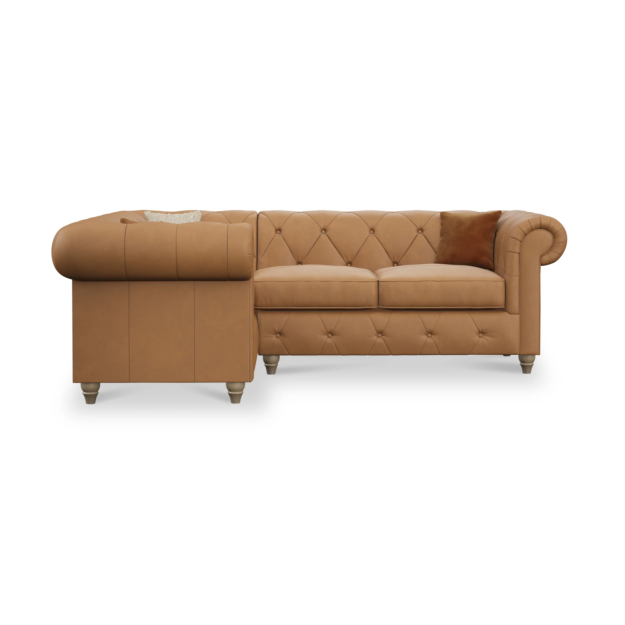 Everett Leather Corner Sofa - Image 88