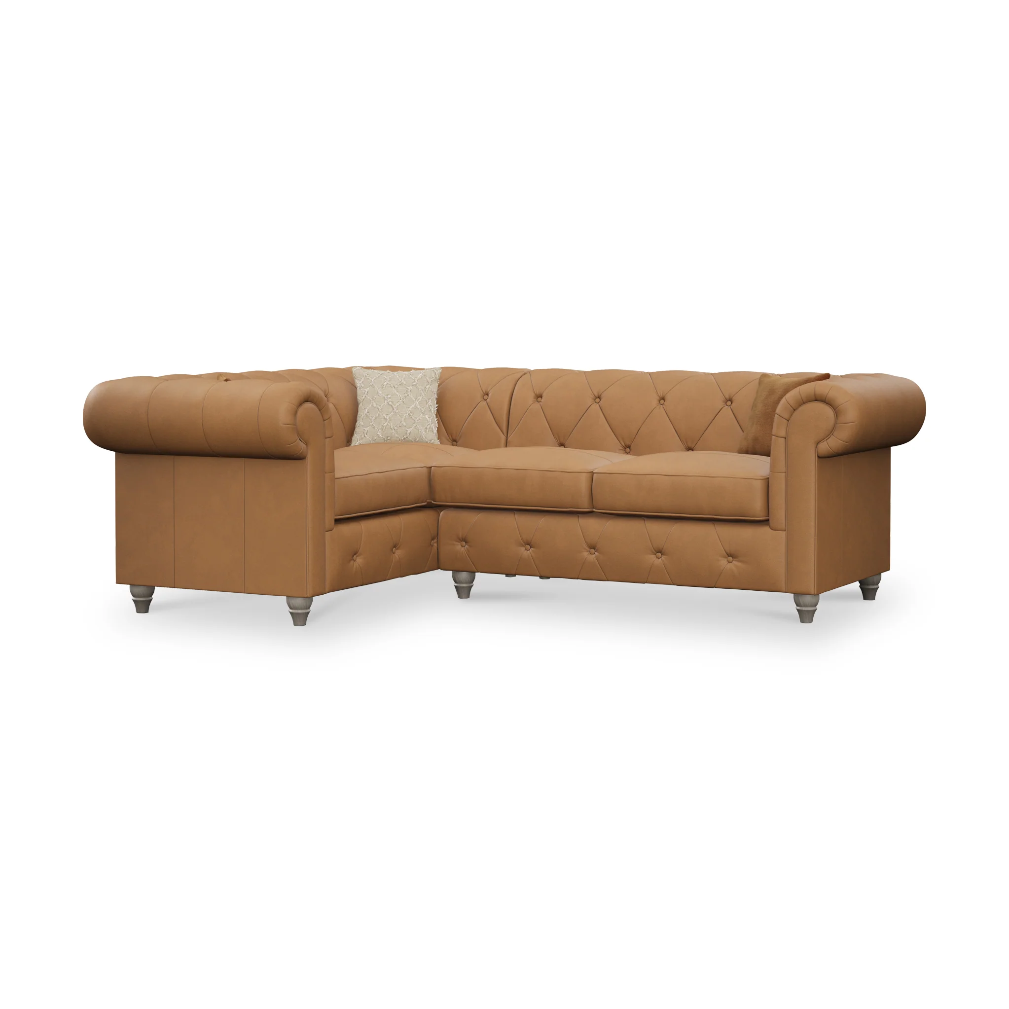 Everett Leather Corner Sofa - Image 89