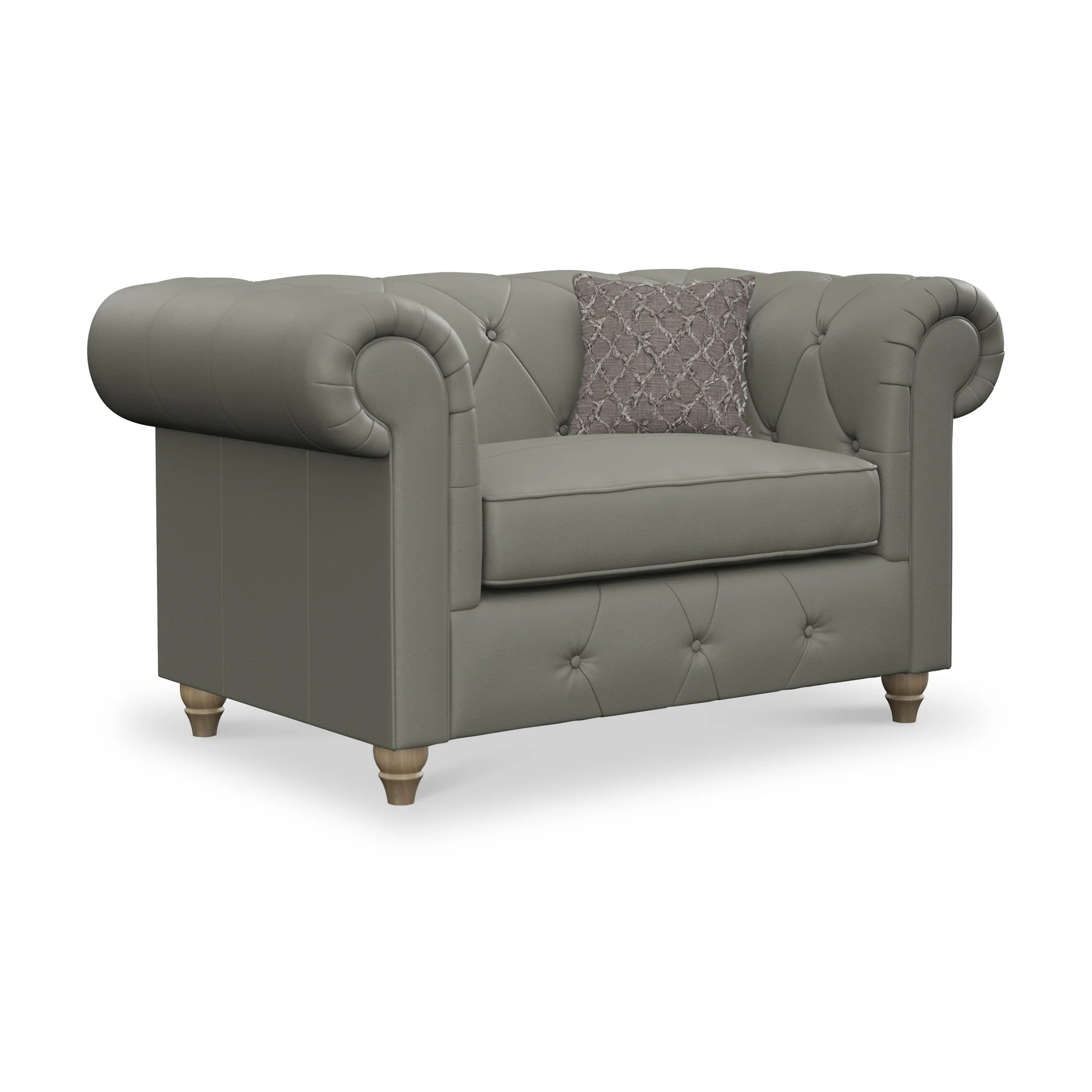 Everett Leather Snuggler Chair - Image 12