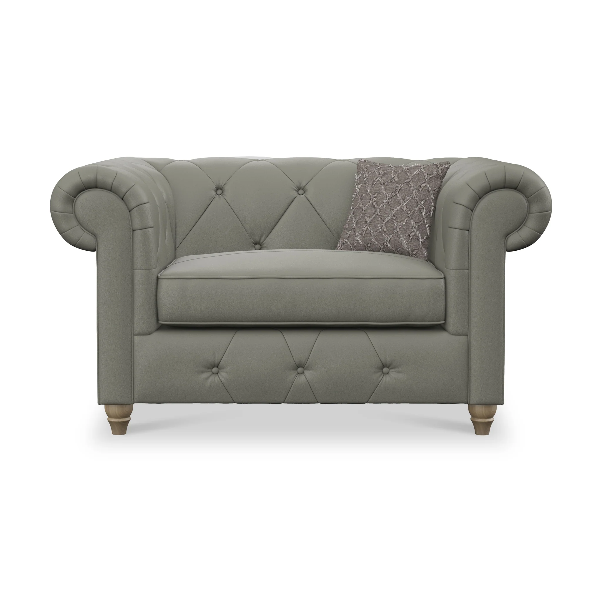 Everett Leather Snuggler Chair - Image 15