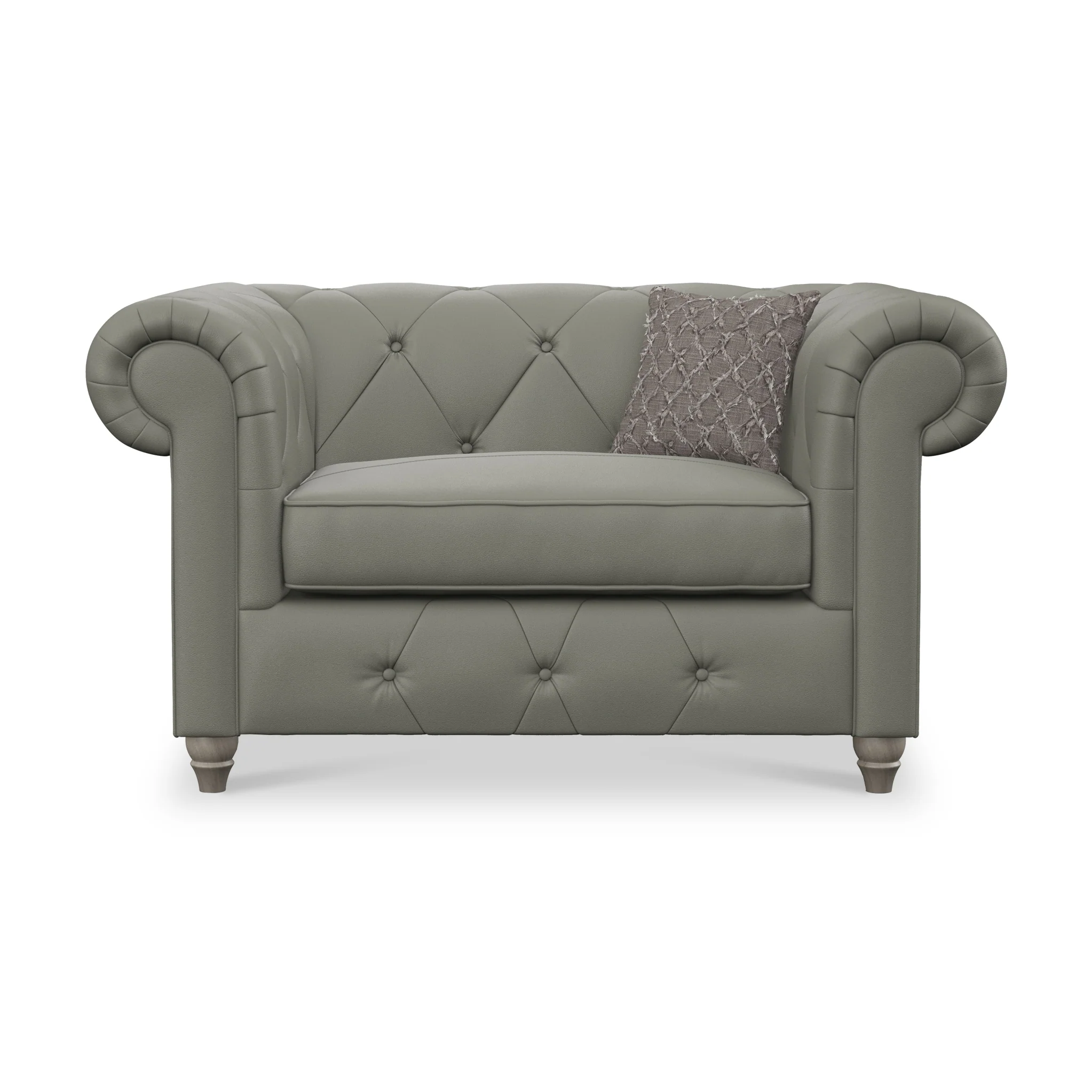Everett Leather Snuggler Chair - Image 19