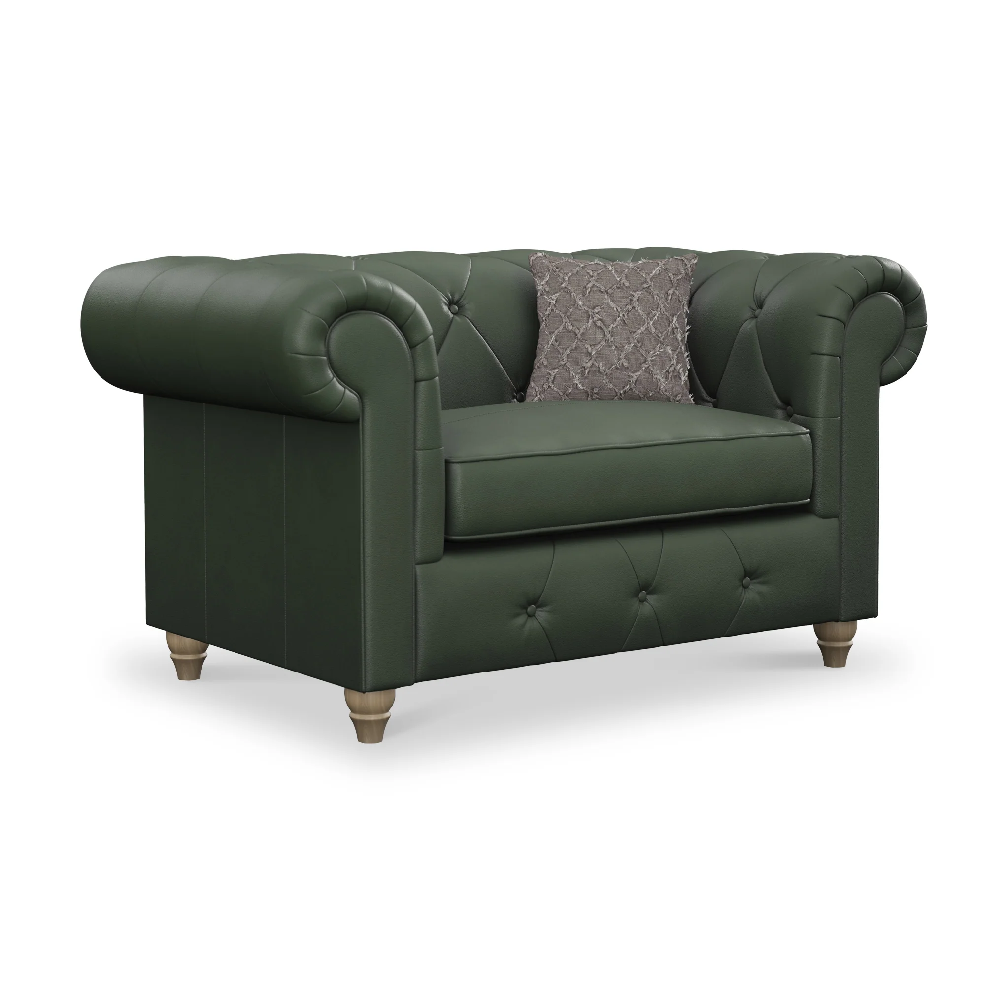 Everett Leather Snuggler Chair - Image 23