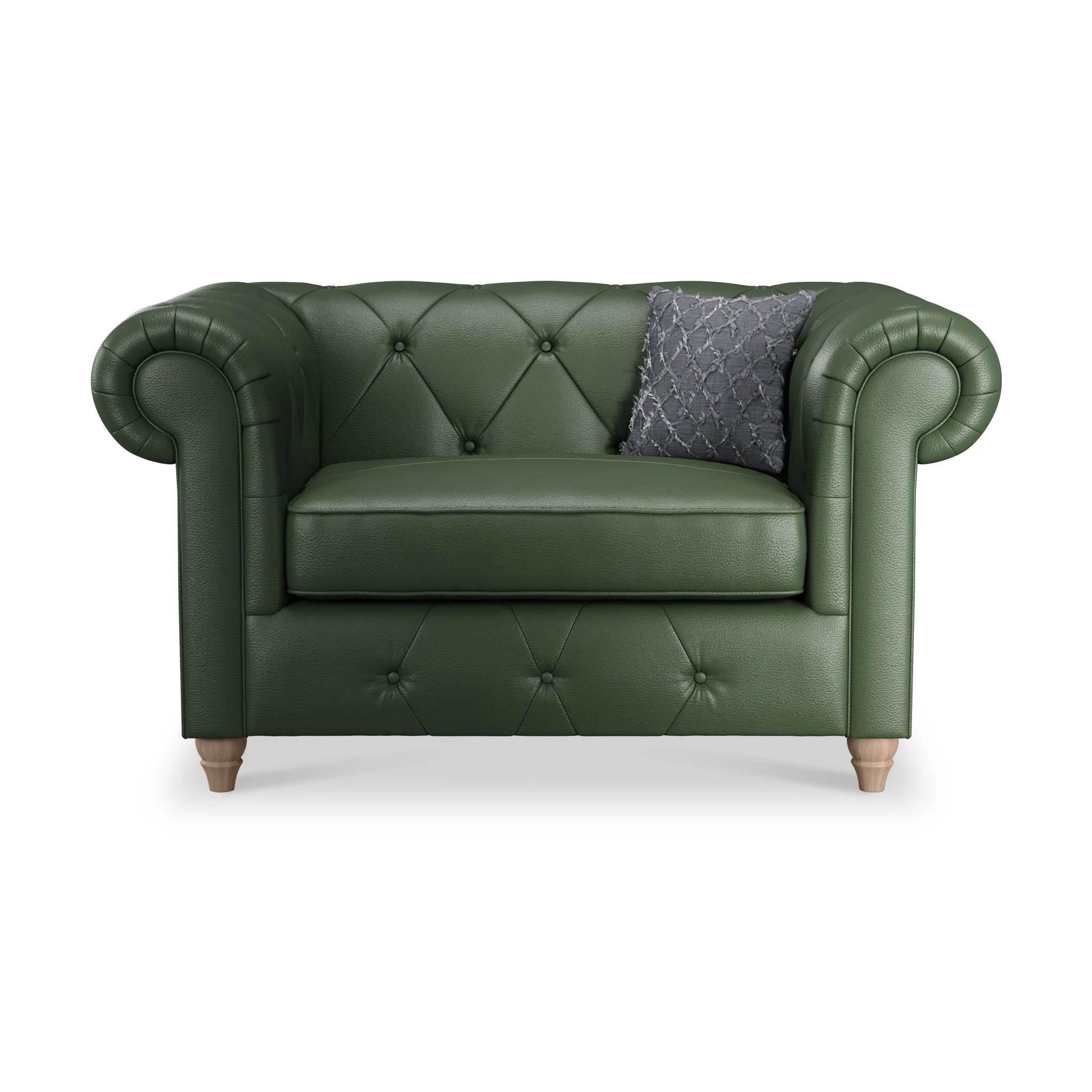Everett Leather Snuggler Chair - Image 26