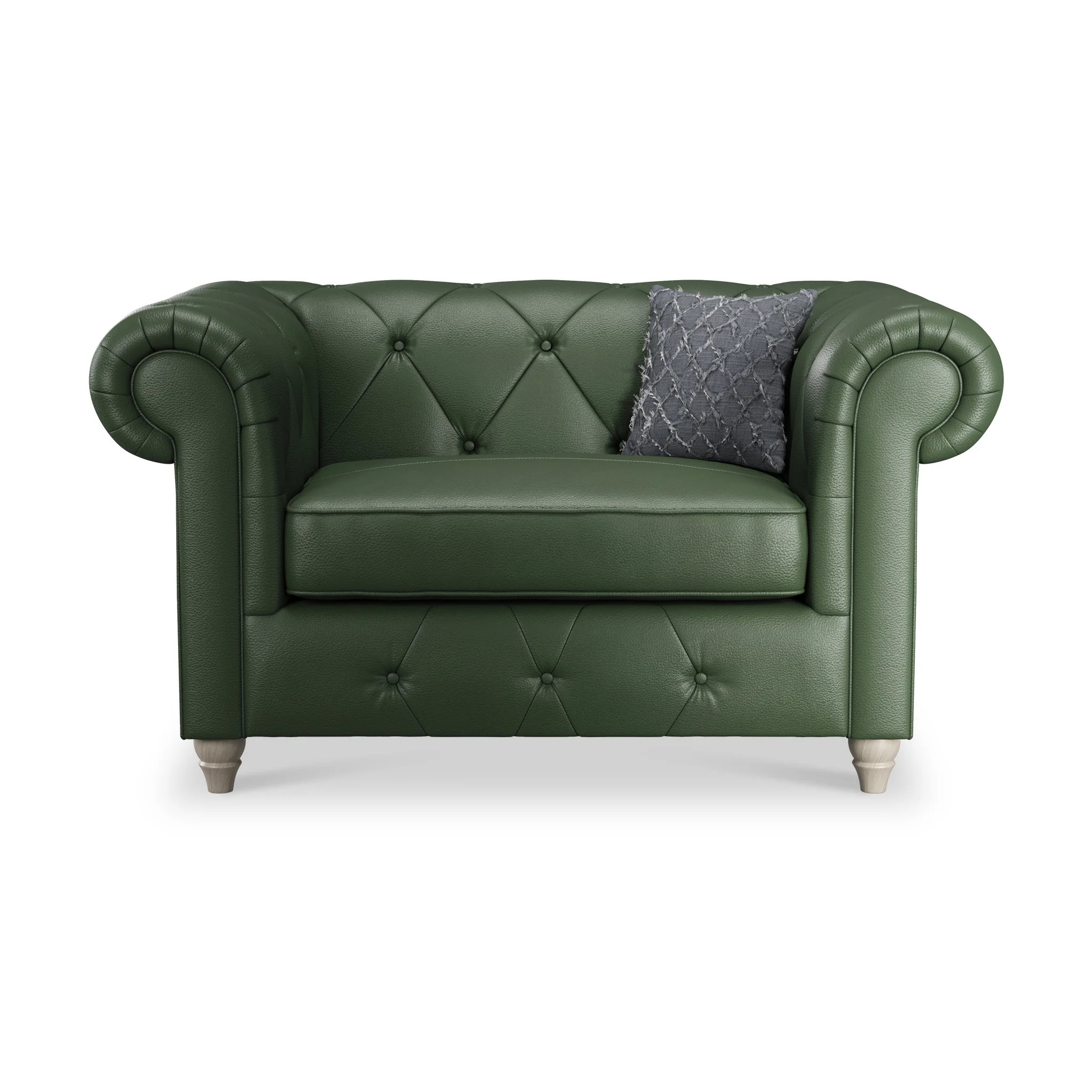 Everett Leather Snuggler Chair - Image 30