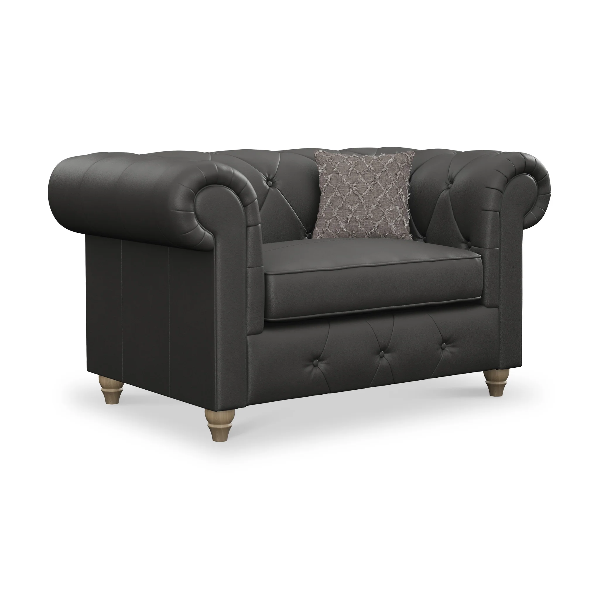 Everett Leather Snuggler Chair - Image 34