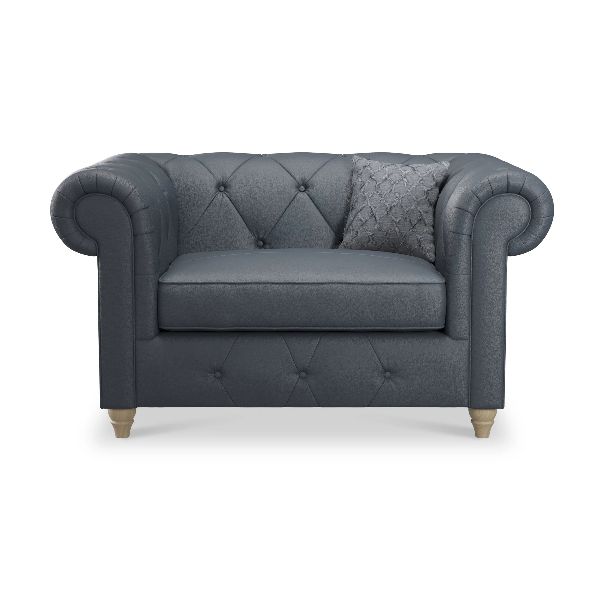 Everett Leather Snuggler Chair - Image 4