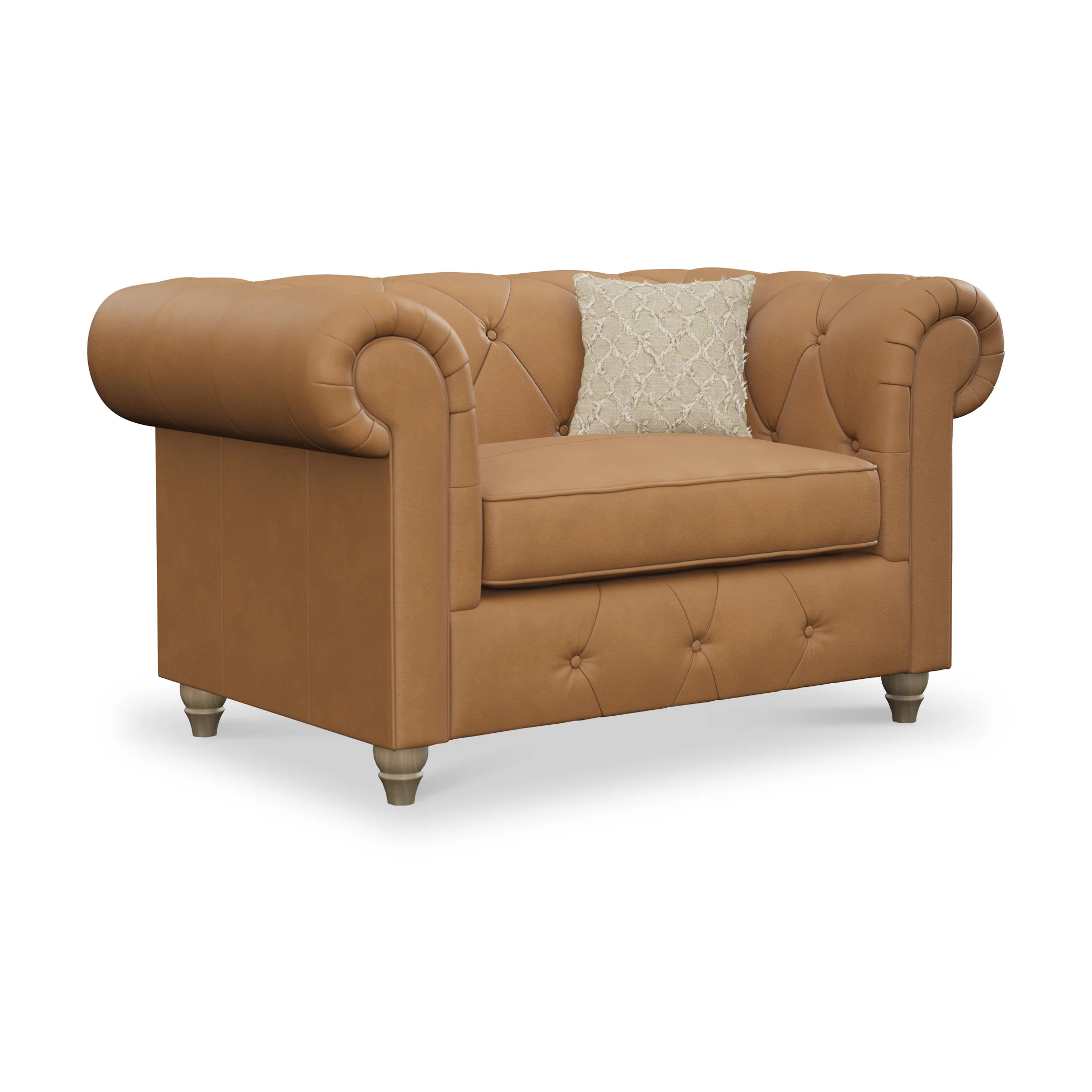 Everett Leather Snuggler Chair - Image 45