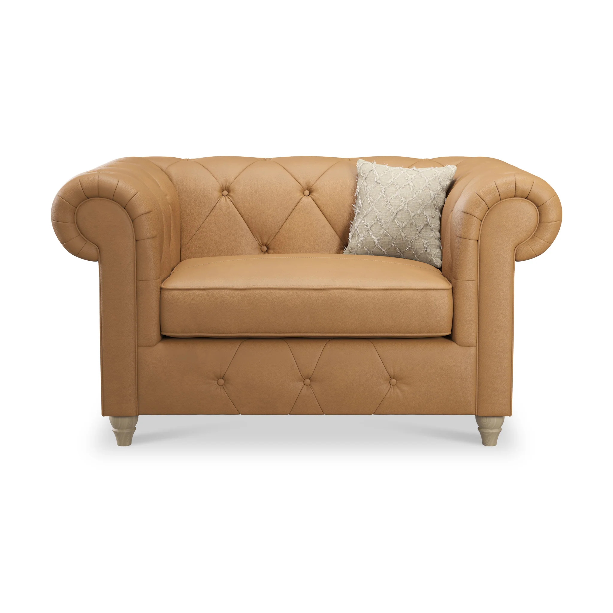 Everett Leather Snuggler Chair - Image 48