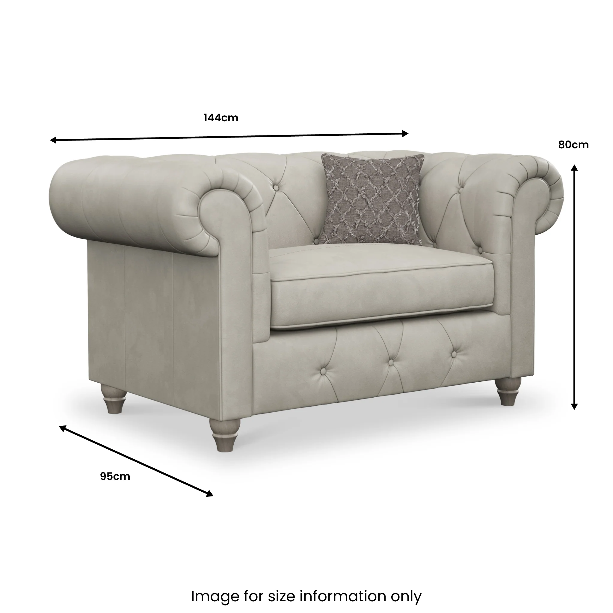 Everett Leather Snuggler Chair - Image 67