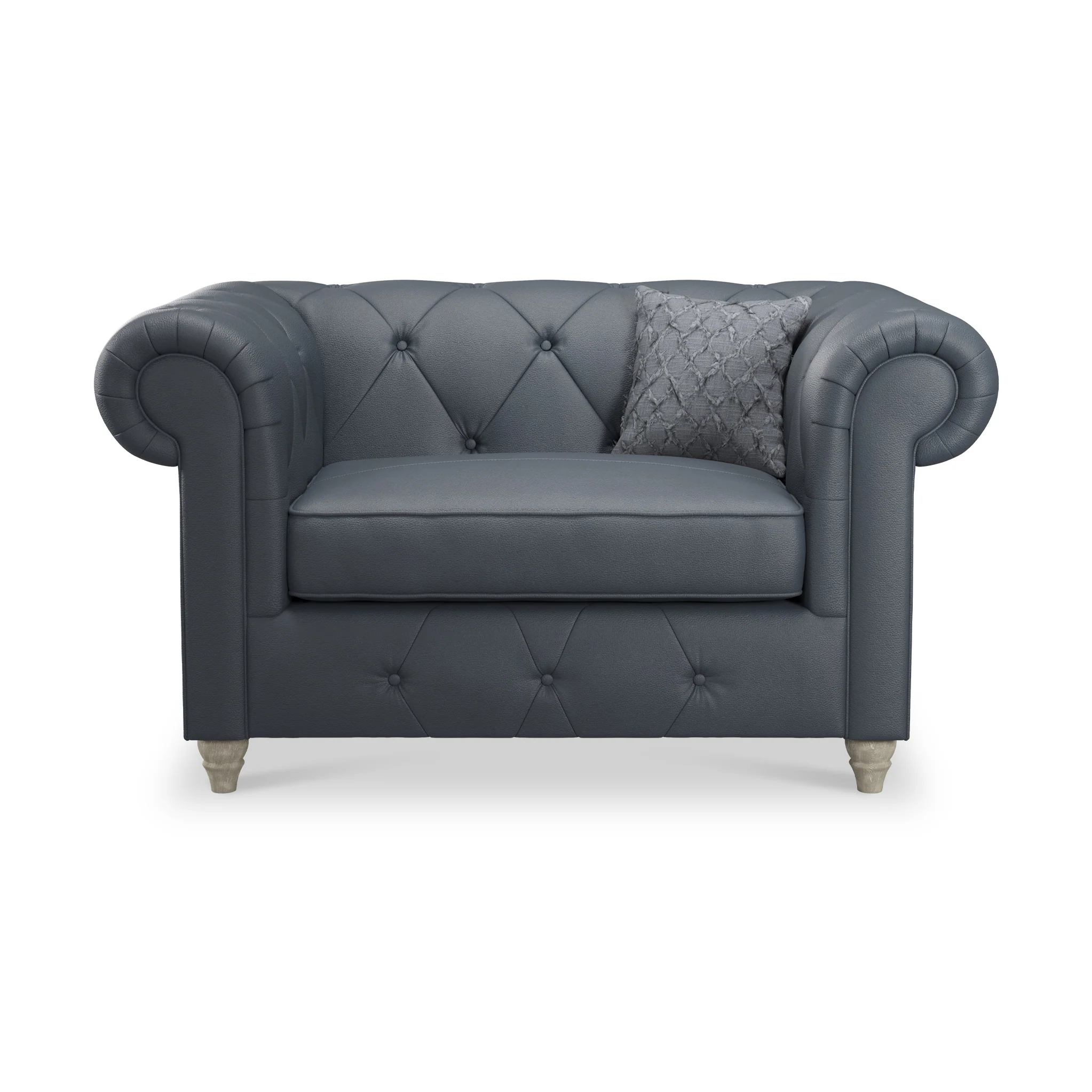 Everett Leather Snuggler Chair - Image 8
