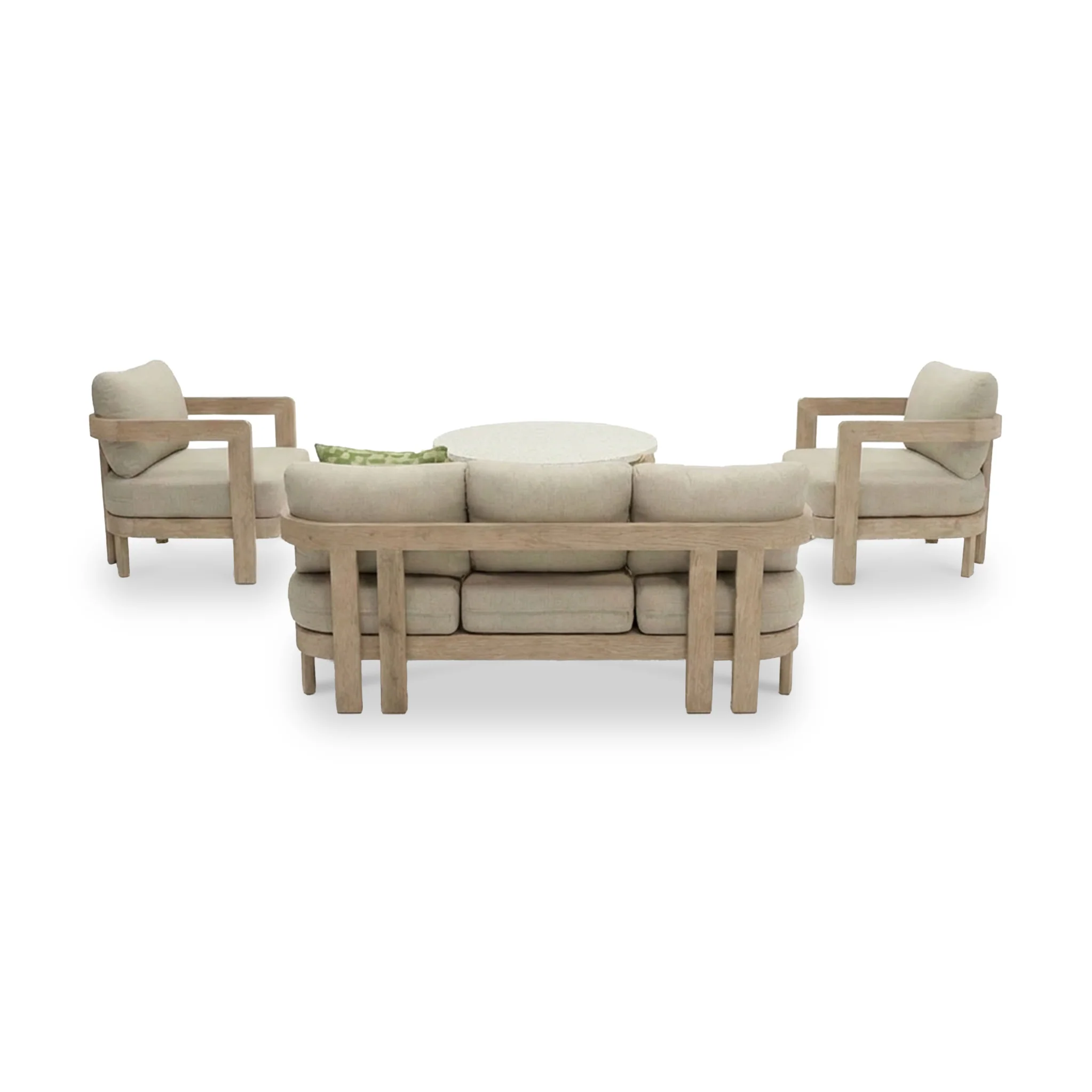 Evora 4 Seater Lounging Set with Coffee Table - Image 7