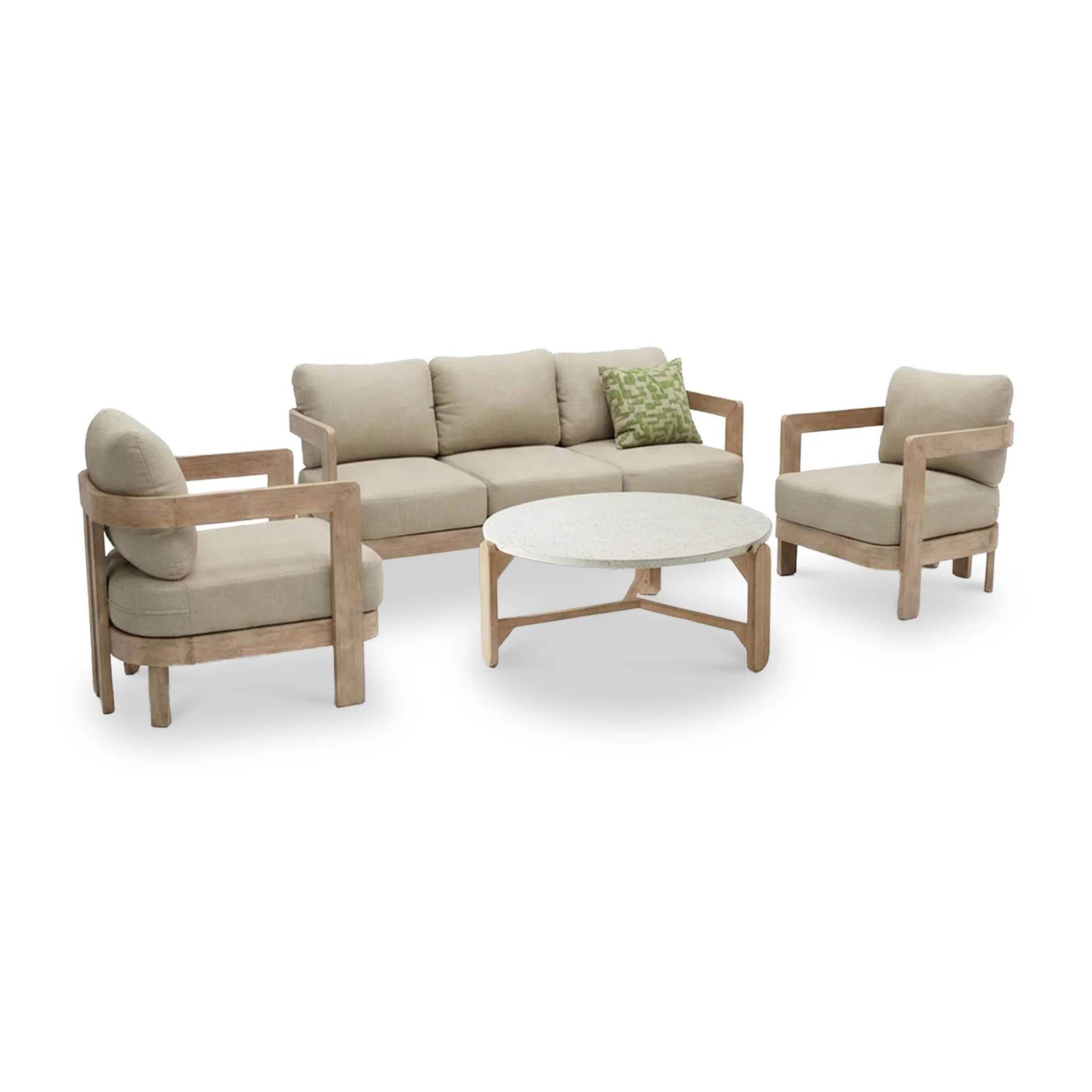 Evora 5 Seater Lounging Set with Coffee Table - Image 2