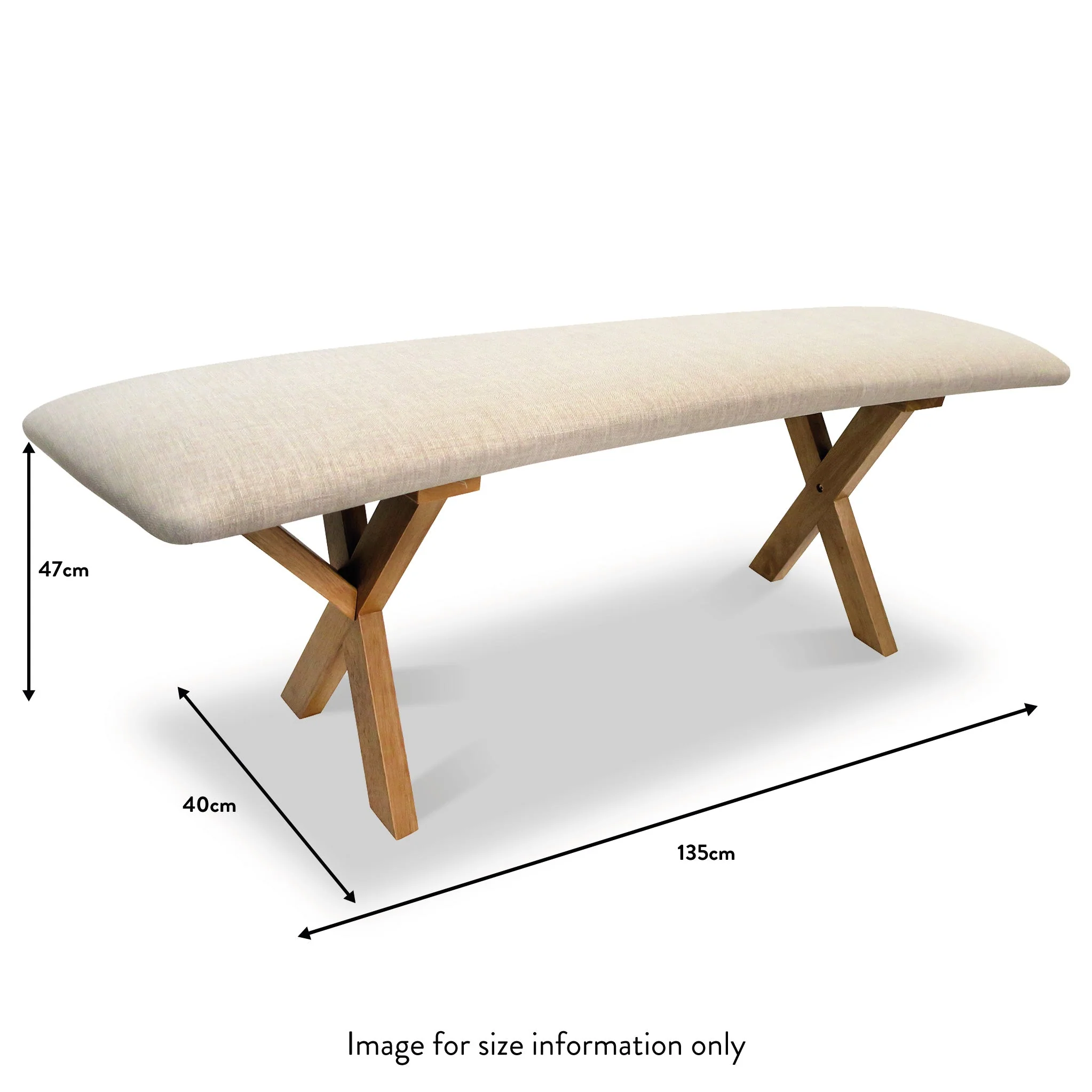 Fabio Upholstered Dining Bench - Image 3