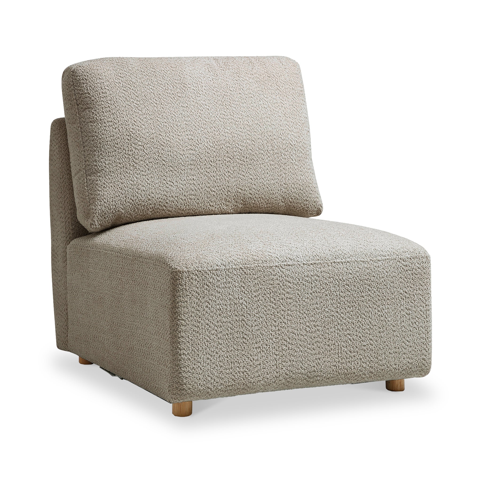 Fairfax Boucle Armless Lounge Chair - Image 6