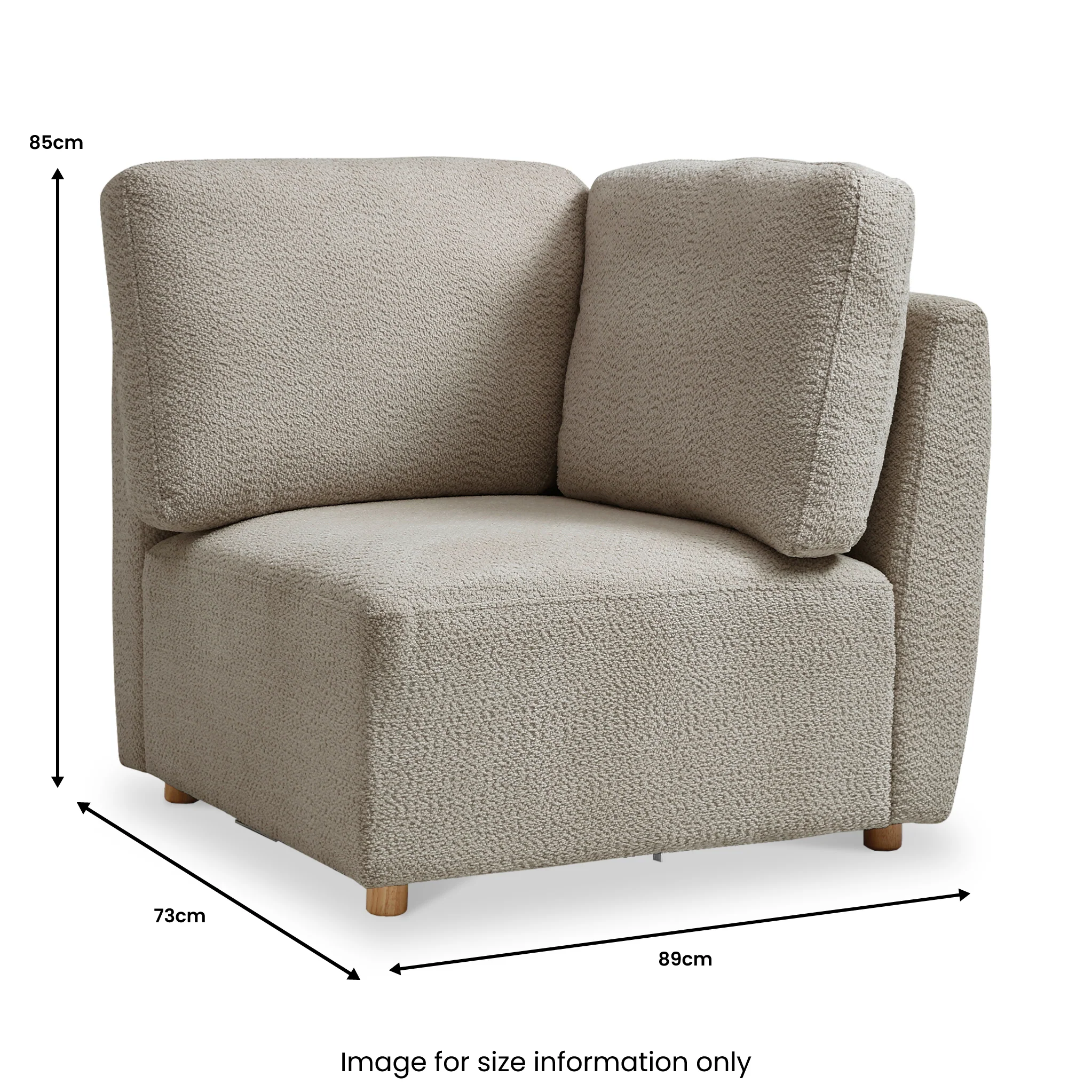 Fairfax Boucle Corner Lounge Chair - Image 8