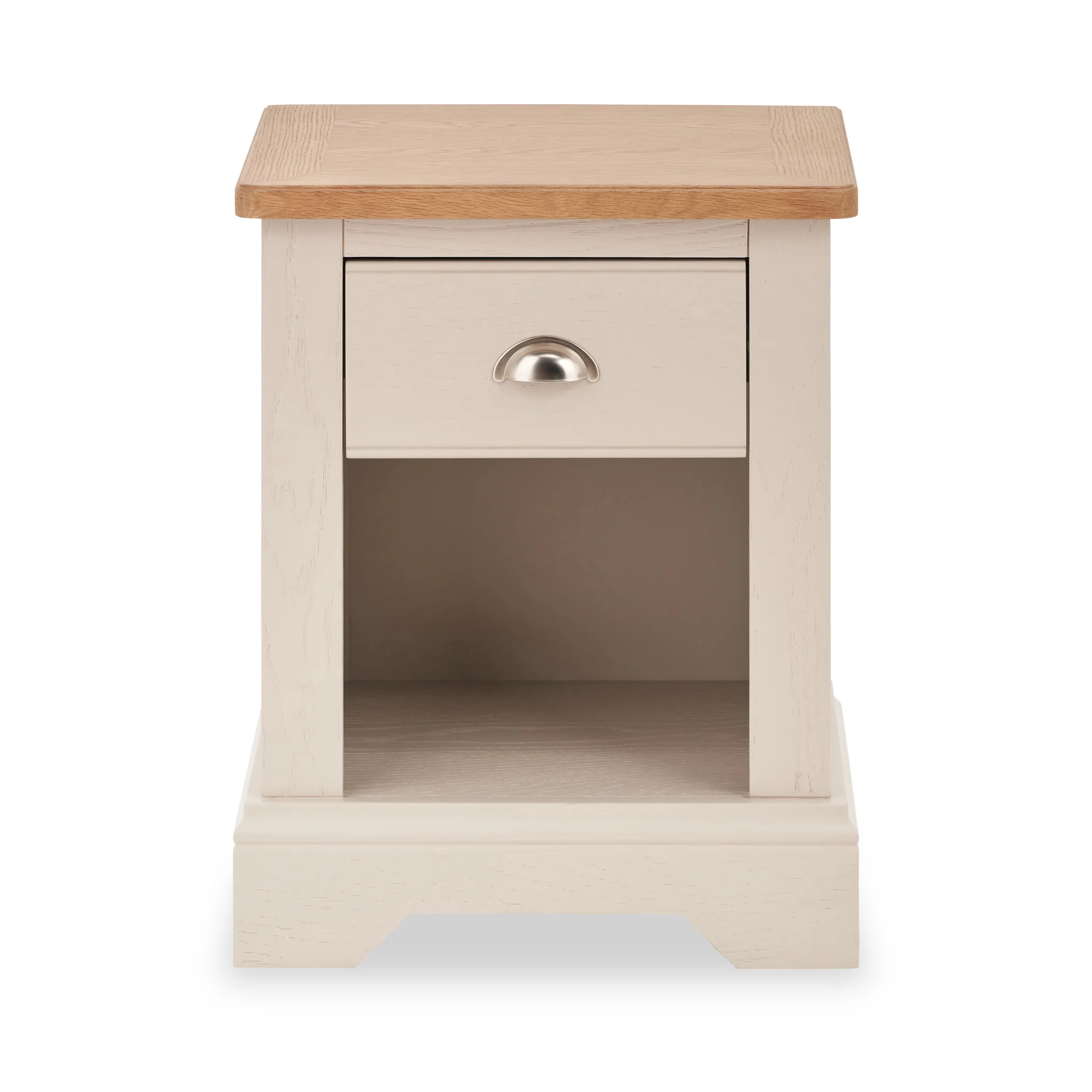 Fairford Pine and Oak 1 Drawer Bedside Table - Image 3
