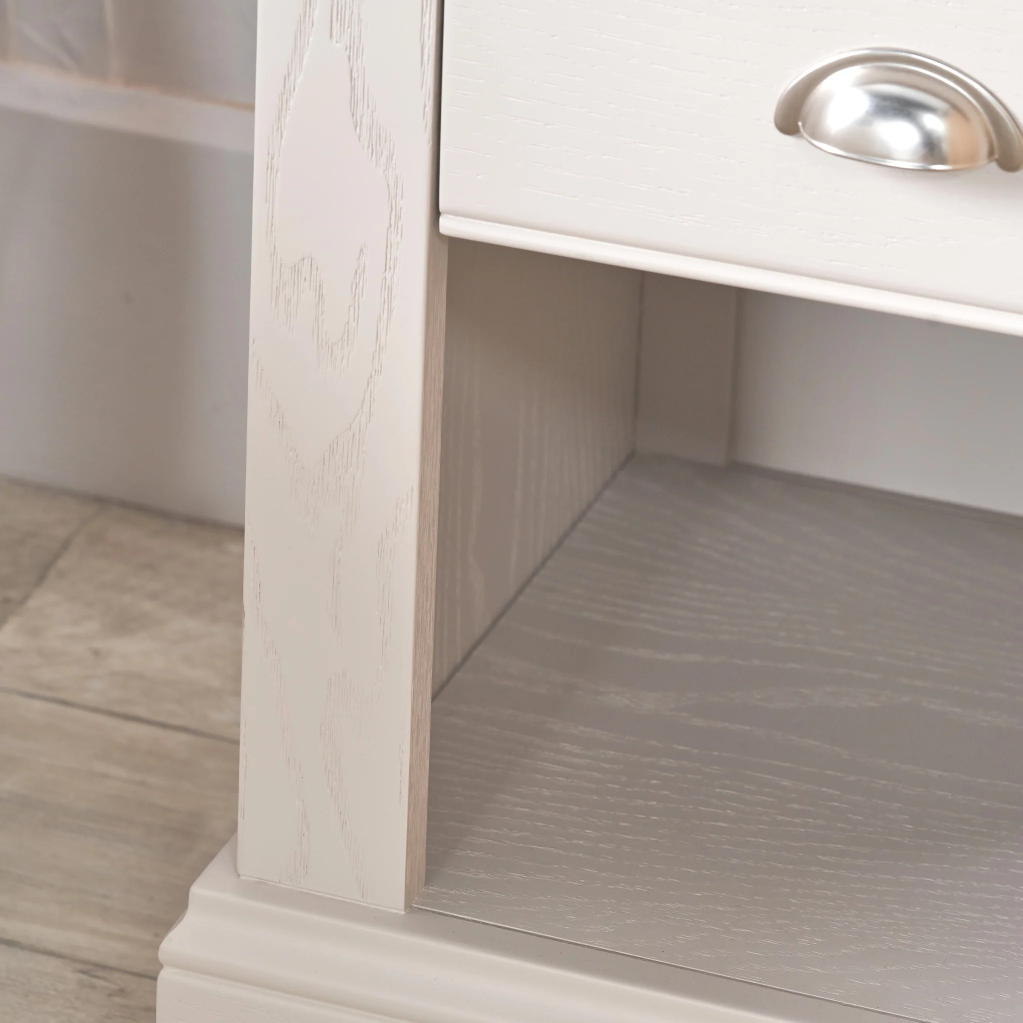 Fairford Pine and Oak 1 Drawer Bedside Table - Image 6