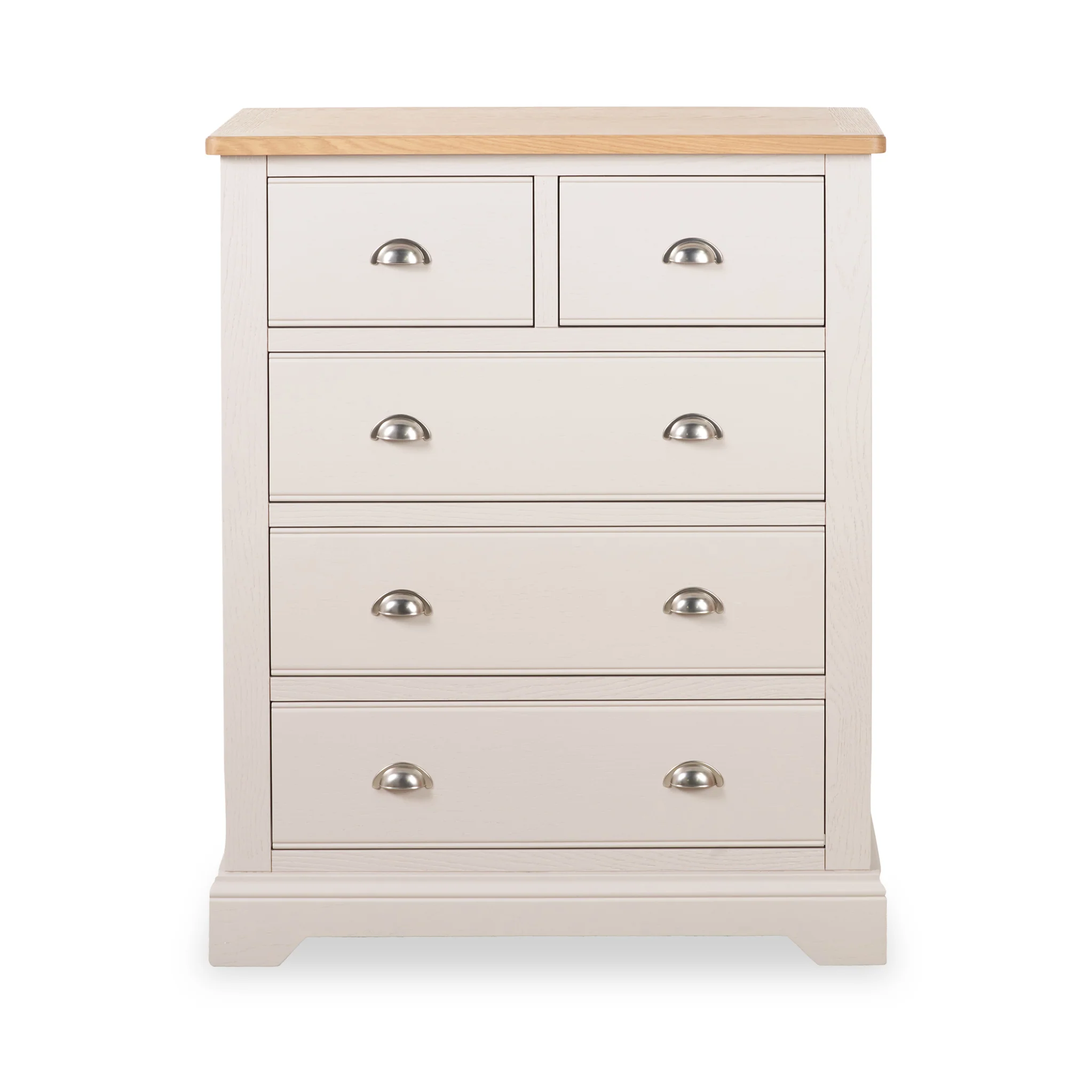 Fairford Pine and Oak 2 Over 3 Drawer Chest - Image 3