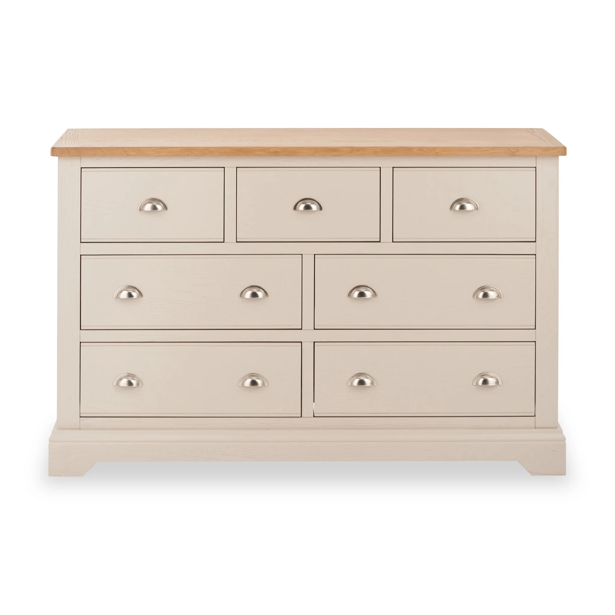 Fairford Pine and Oak 3 Over 4 Drawer Chest - Image 3