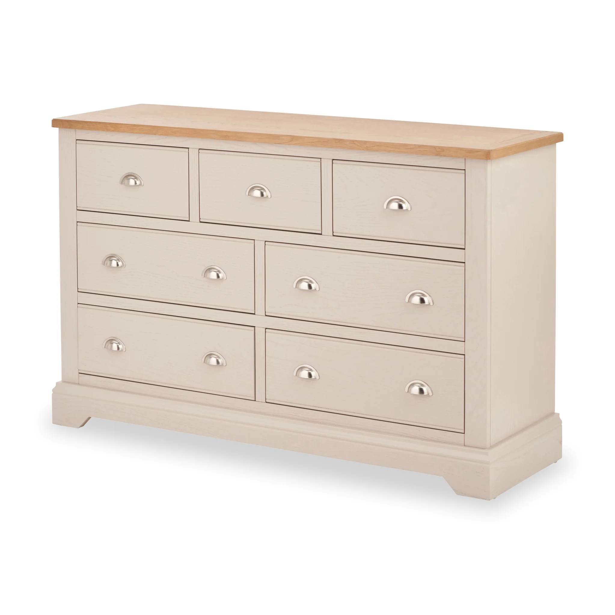 Fairford Pine and Oak 3 Over 4 Drawer Chest - Image 8