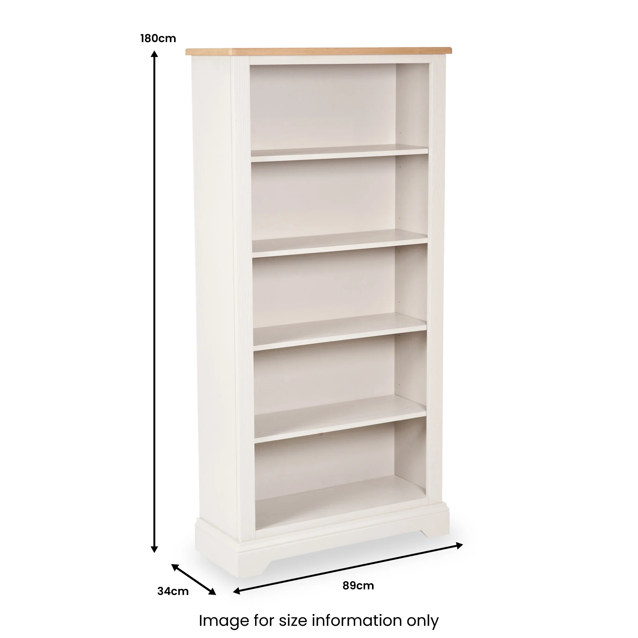 Fairford Pine and Oak Bookcase - Image 9