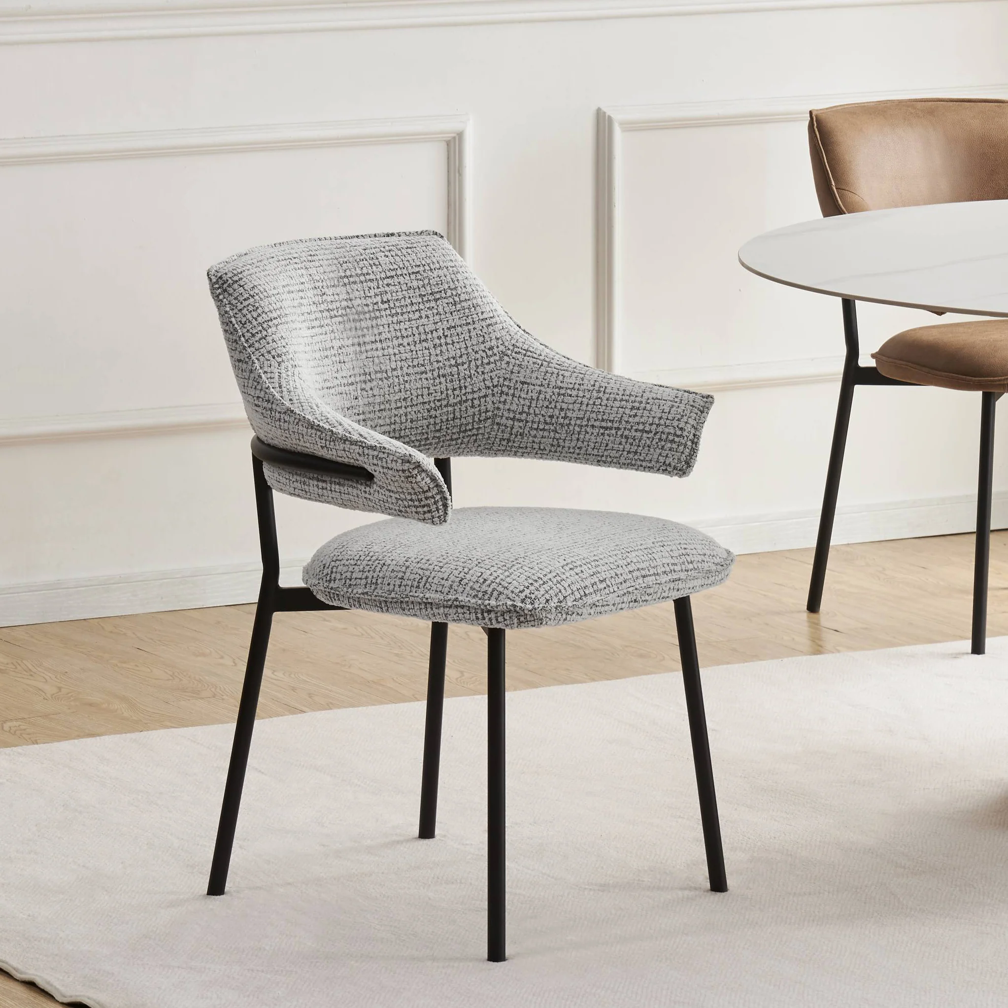 Faraday Textured Dining Chair - Image 7