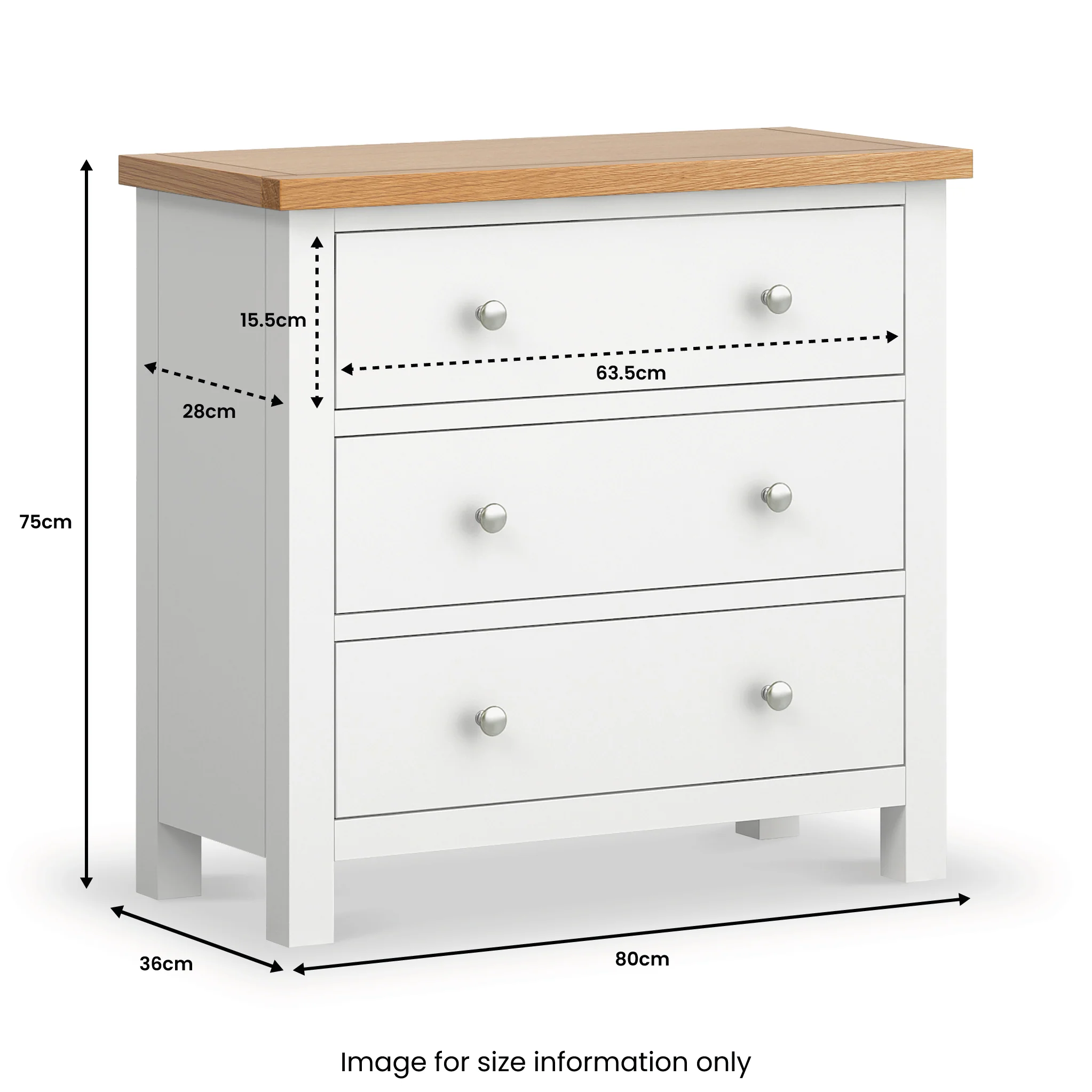 Farro 3 Drawer Chest - Image 71