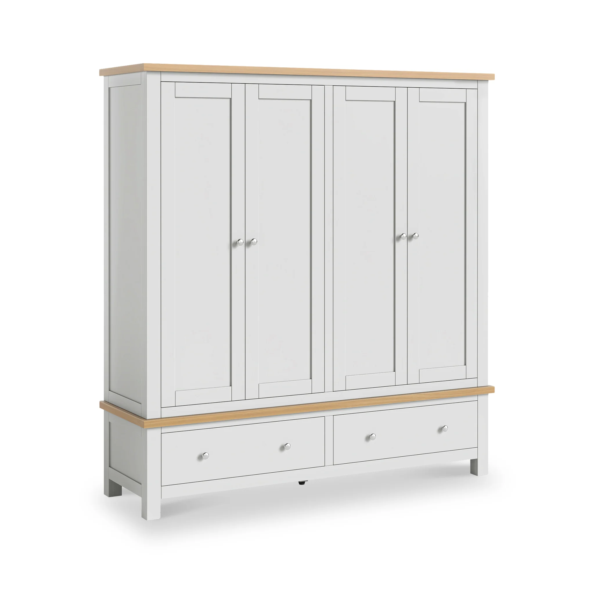 Farro 4 Door Wardrobe with 2 Drawers - Image 9