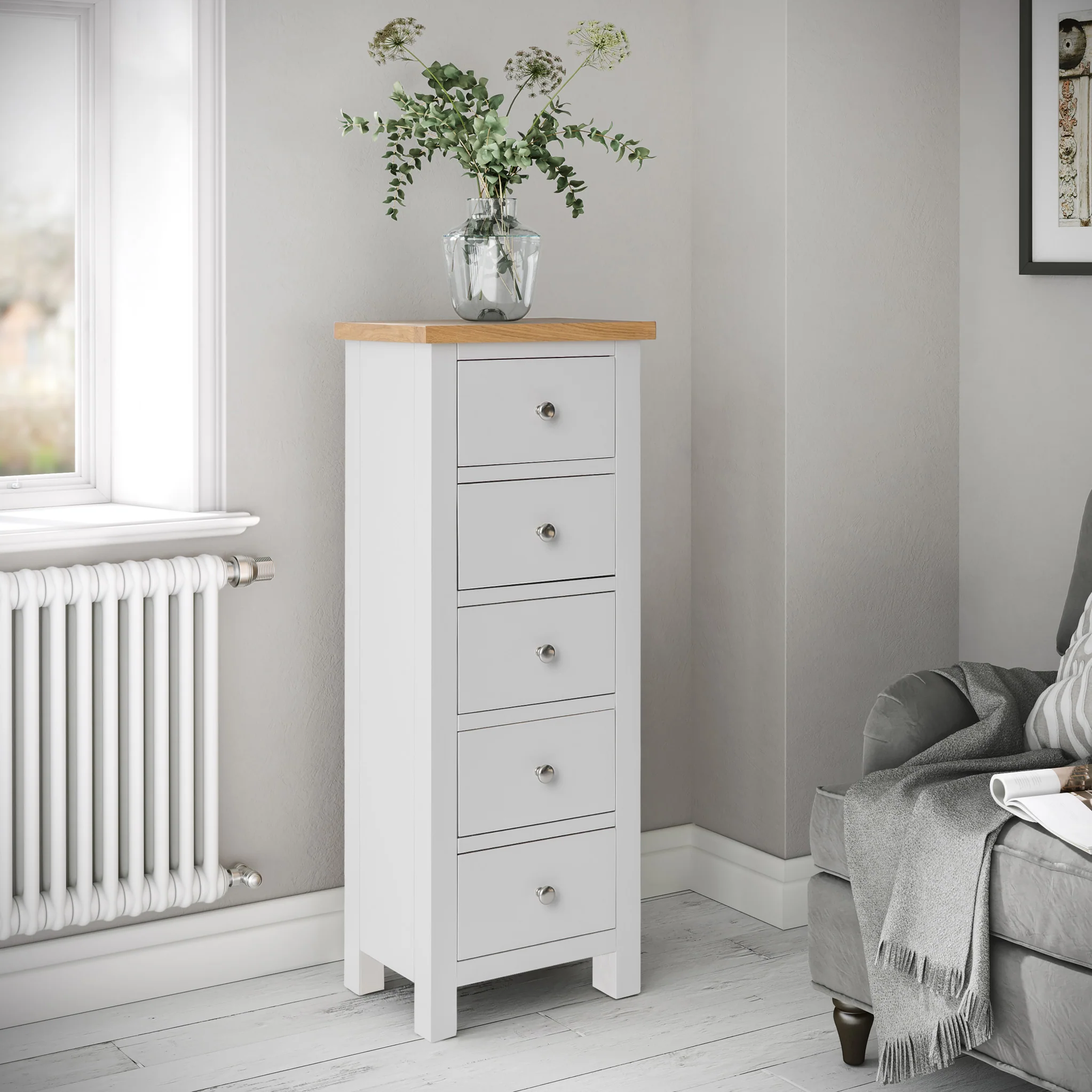 Farro 5 Drawer Tallboy Chest - Image 12