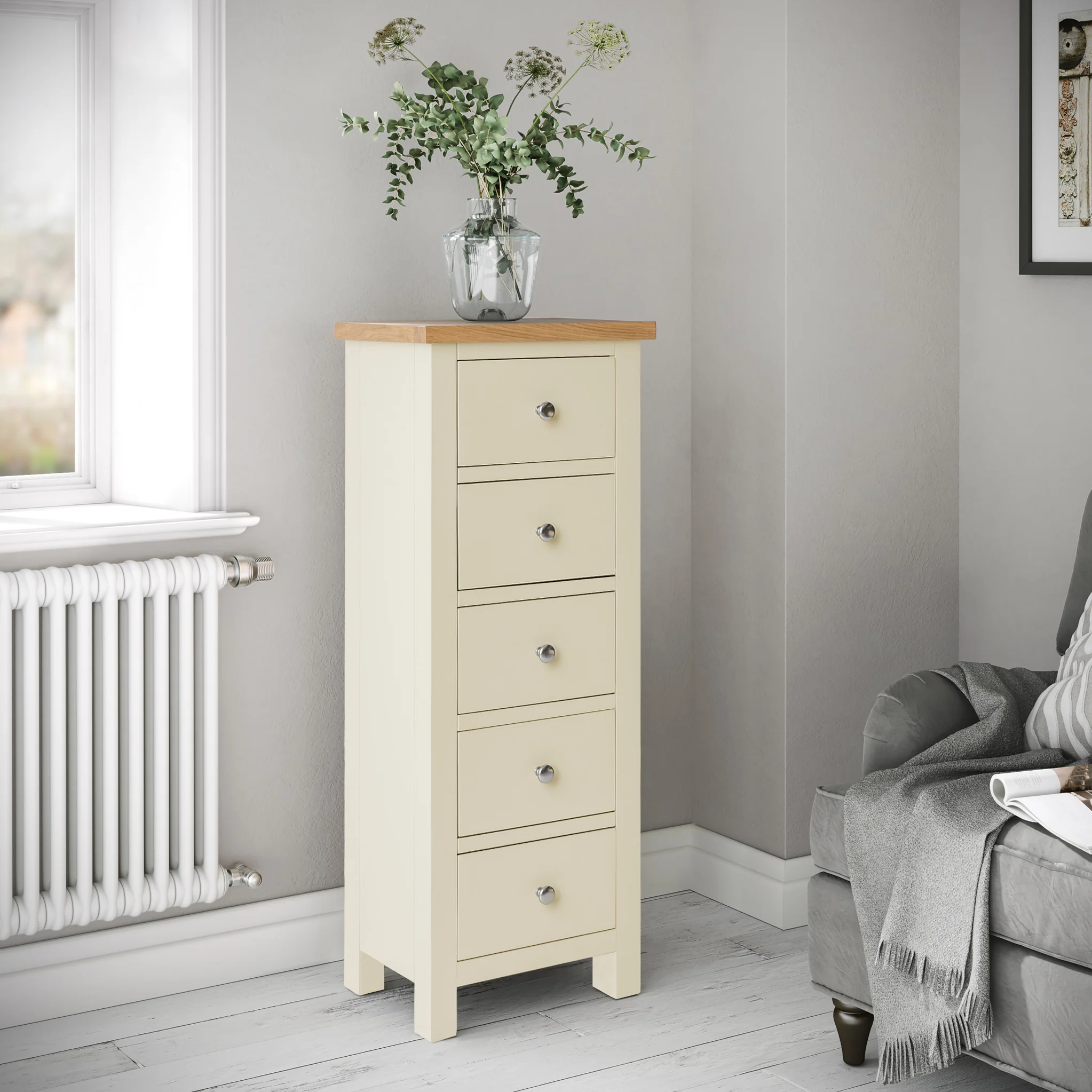Farro 5 Drawer Tallboy Chest - Image 20