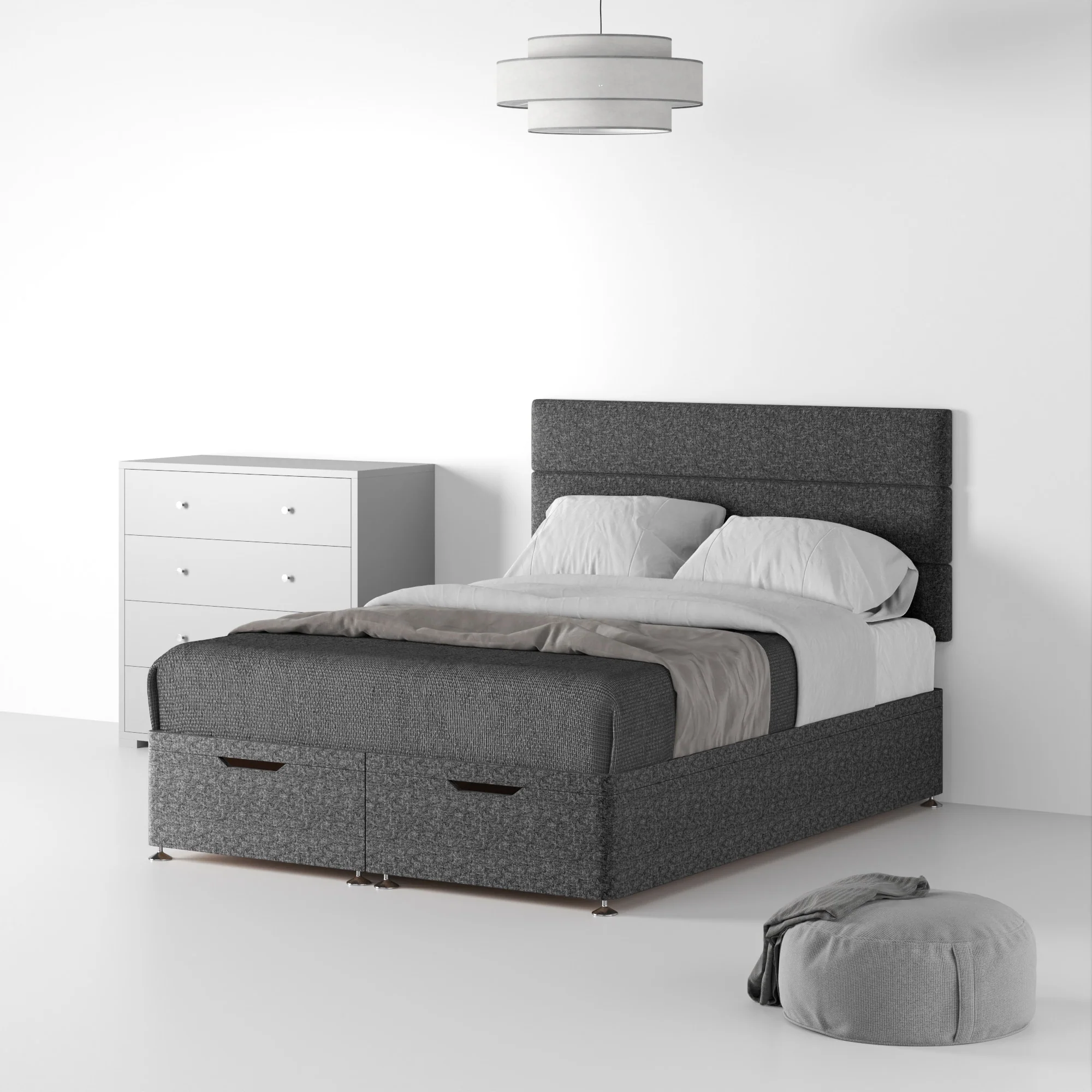 Farrow Bar Linen Divan Bed and Headboard - Image 47