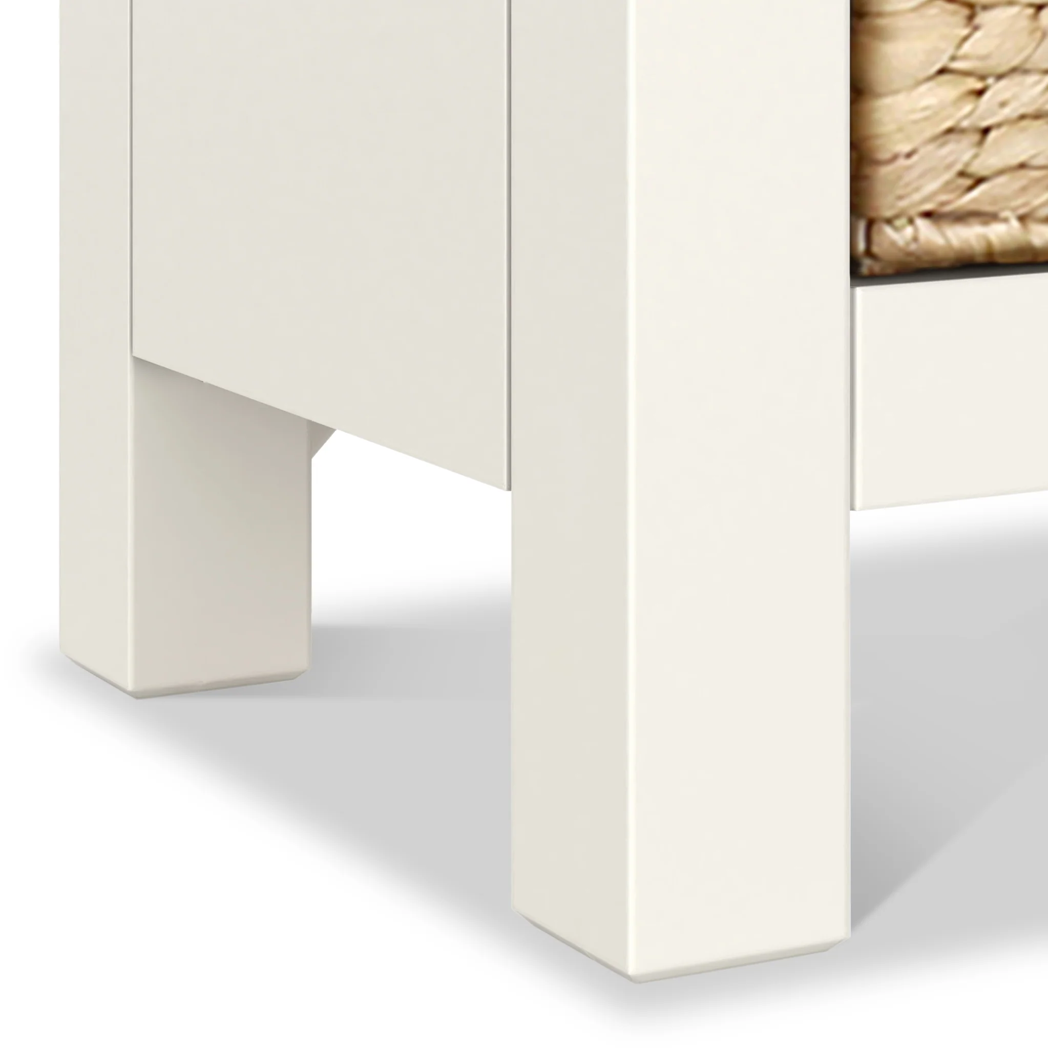 Farro Basket 3 Drawer Bedside Table - Image 9
