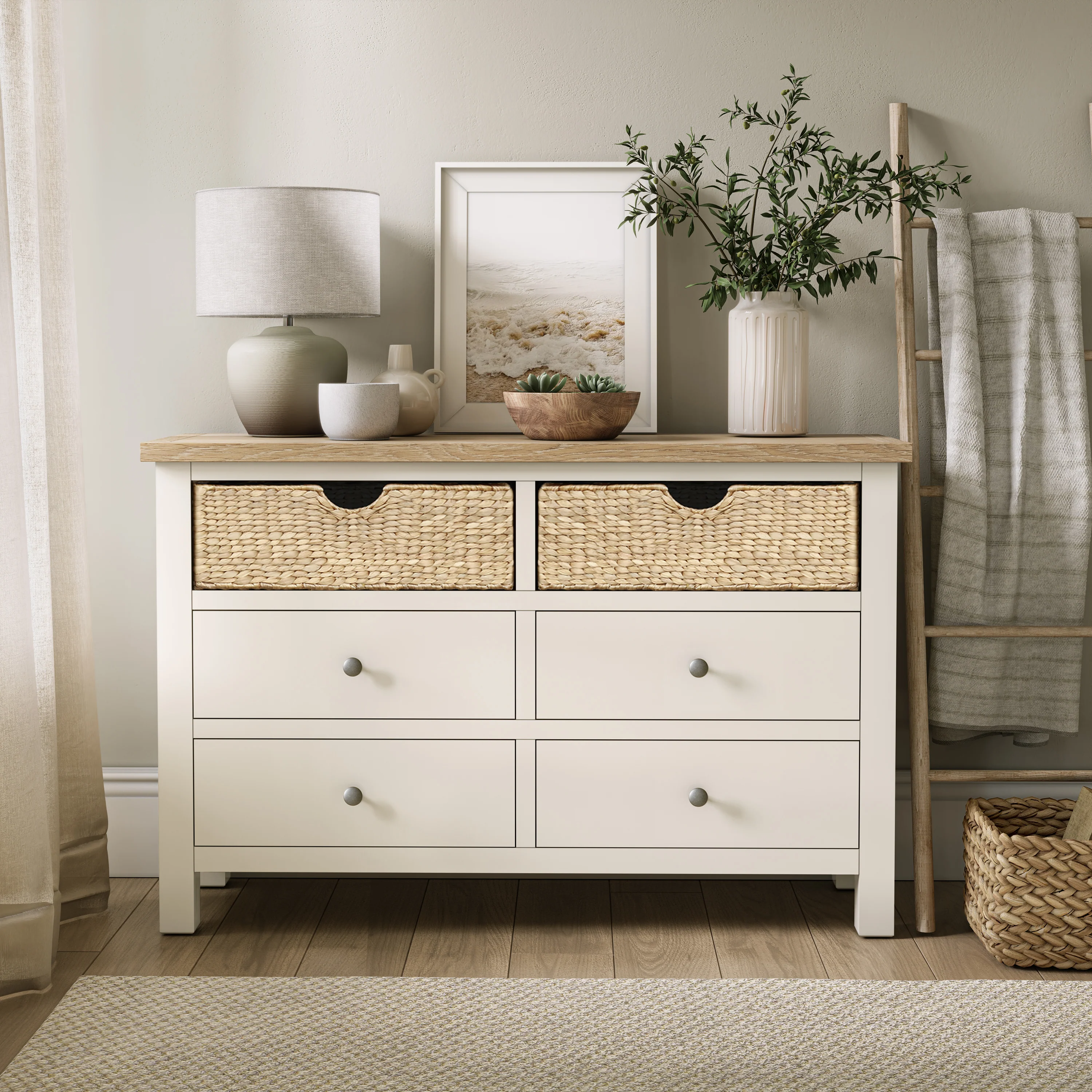 Farro Basket 6 Drawer Chest - Image 2