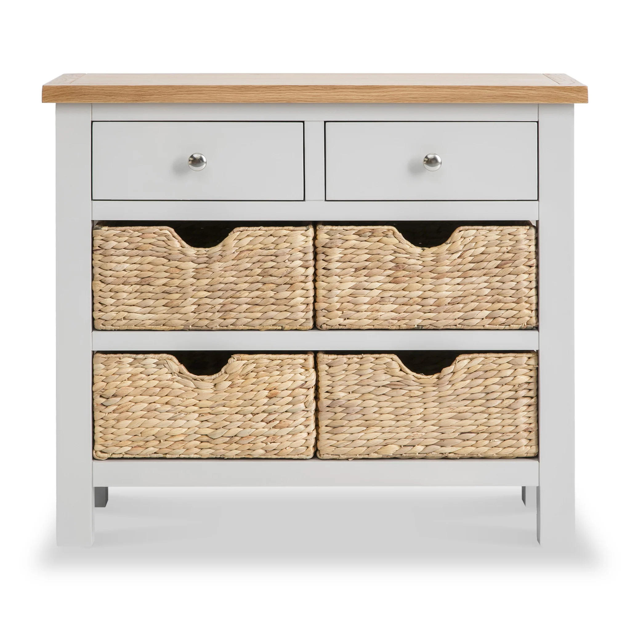 Farro Console Table with Baskets - Image 4