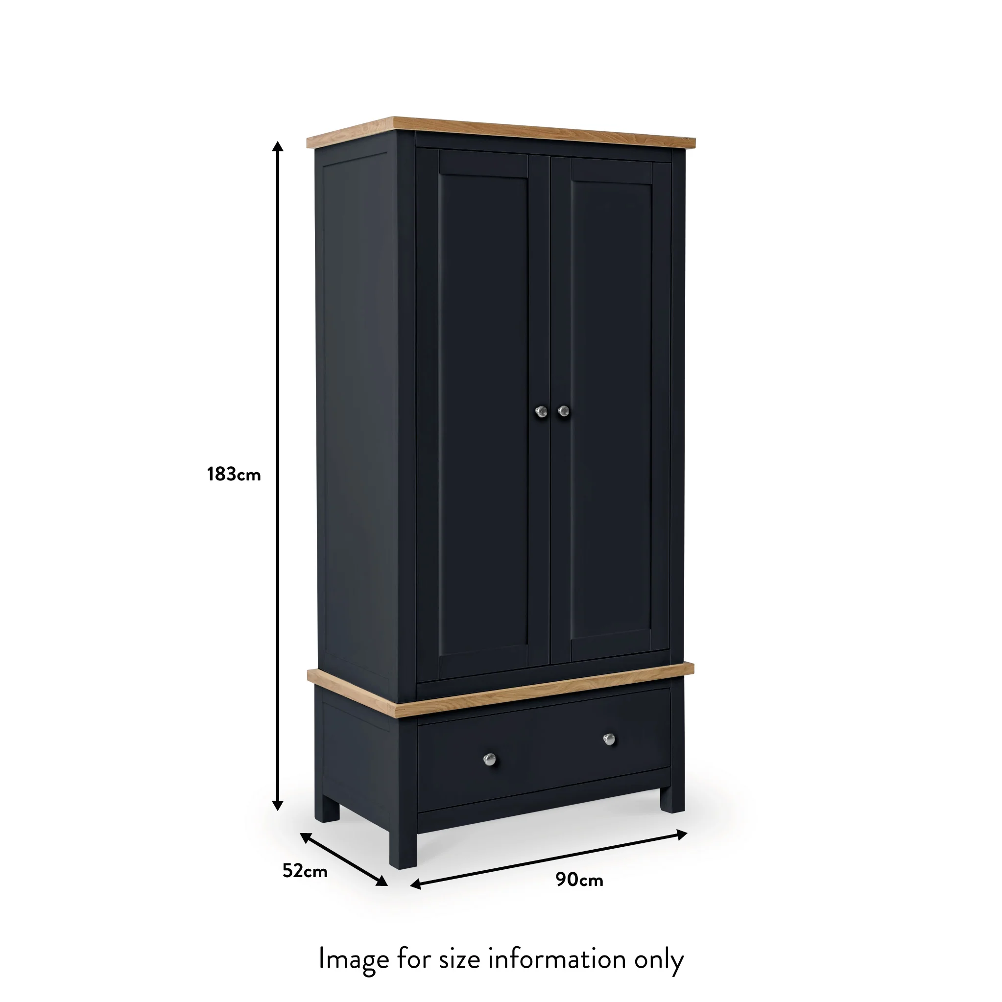 Farro Double Wardrobe with Drawers - Image 51
