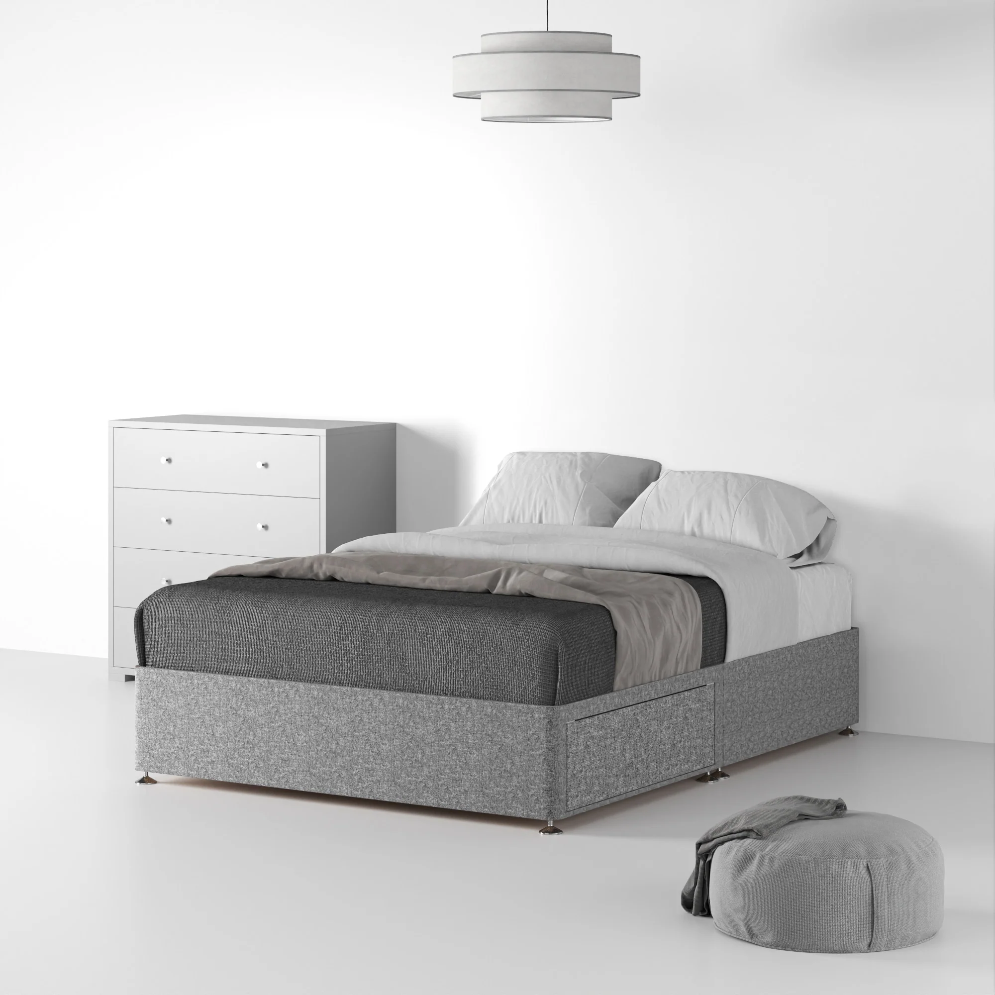 Farrow Linen Divan Bed Base - Image 14
