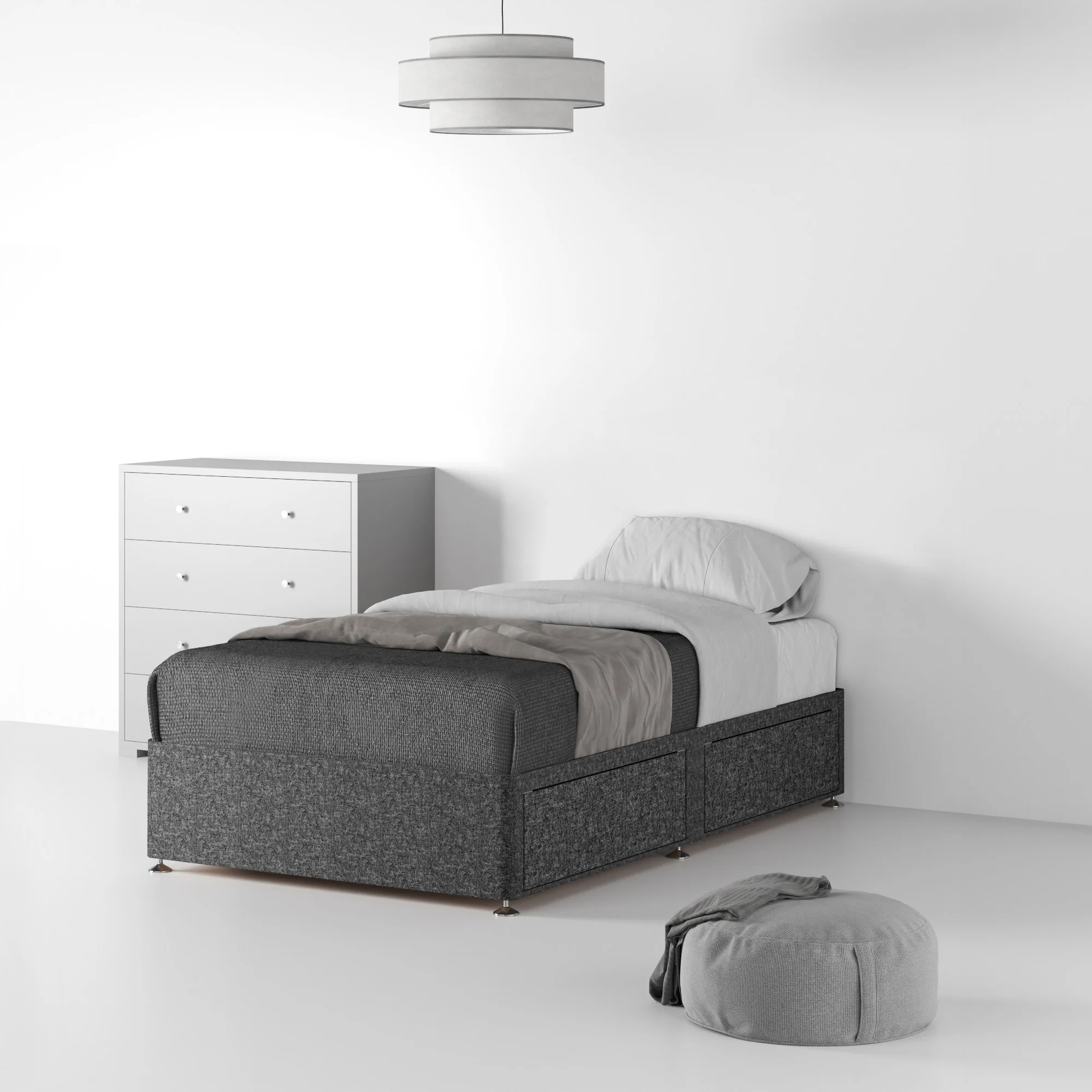Farrow Linen Divan Bed Base - Image 22