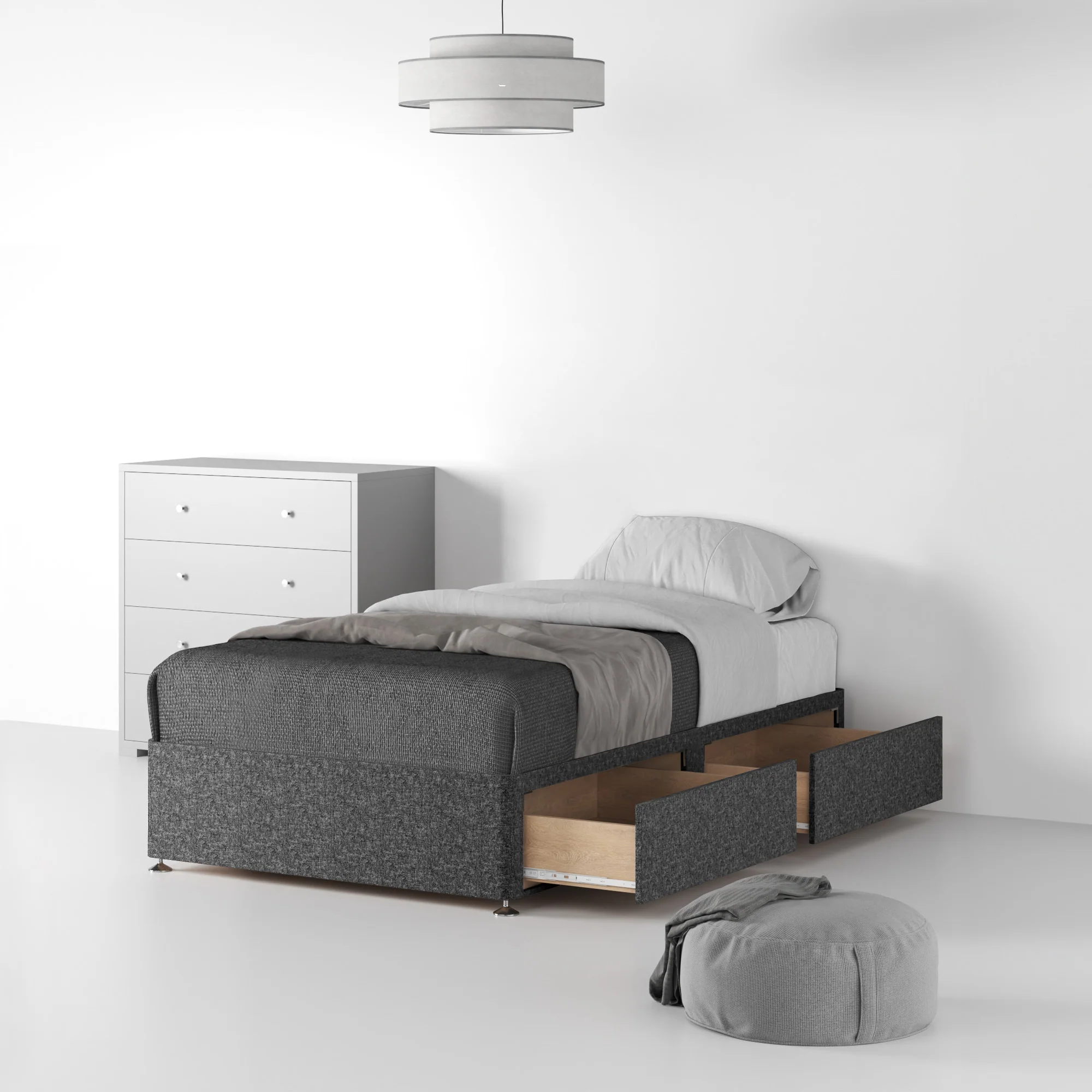 Farrow Linen Divan Bed Base - Image 23