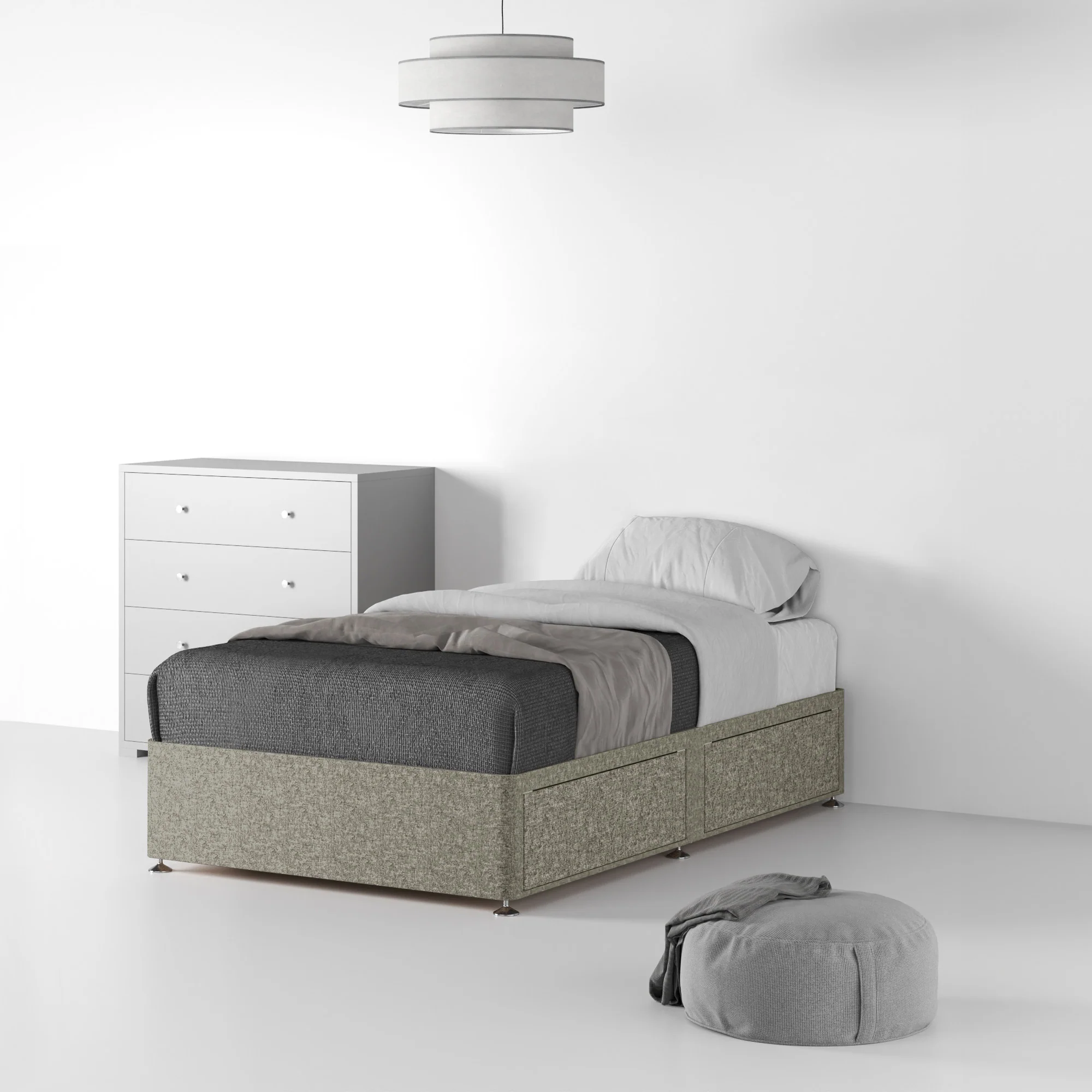 Farrow Linen Divan Bed Base - Image 24